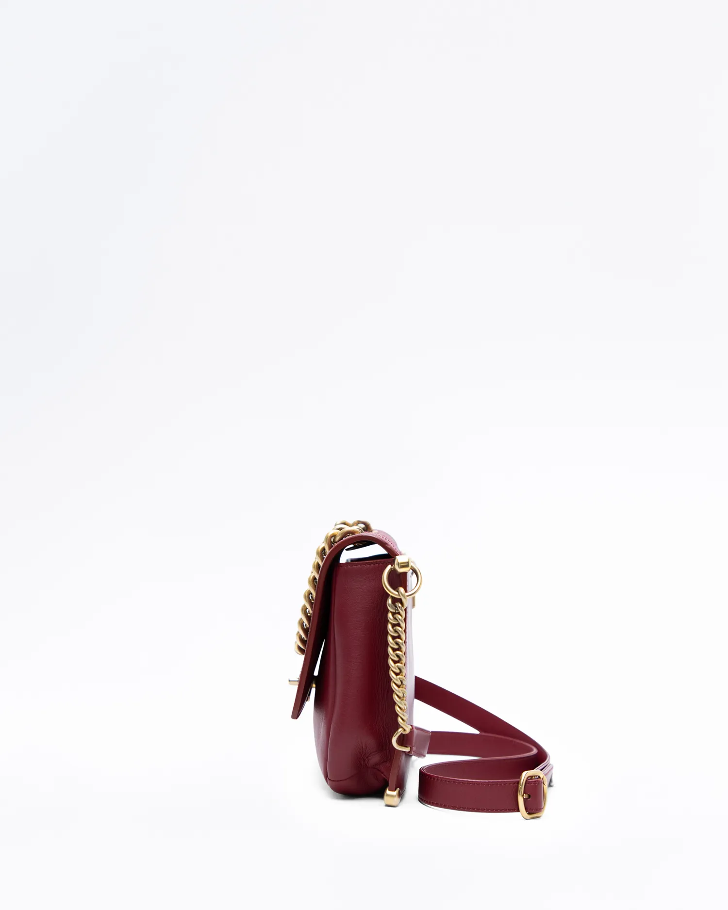 Chain Top Handle Frame Flap Bag