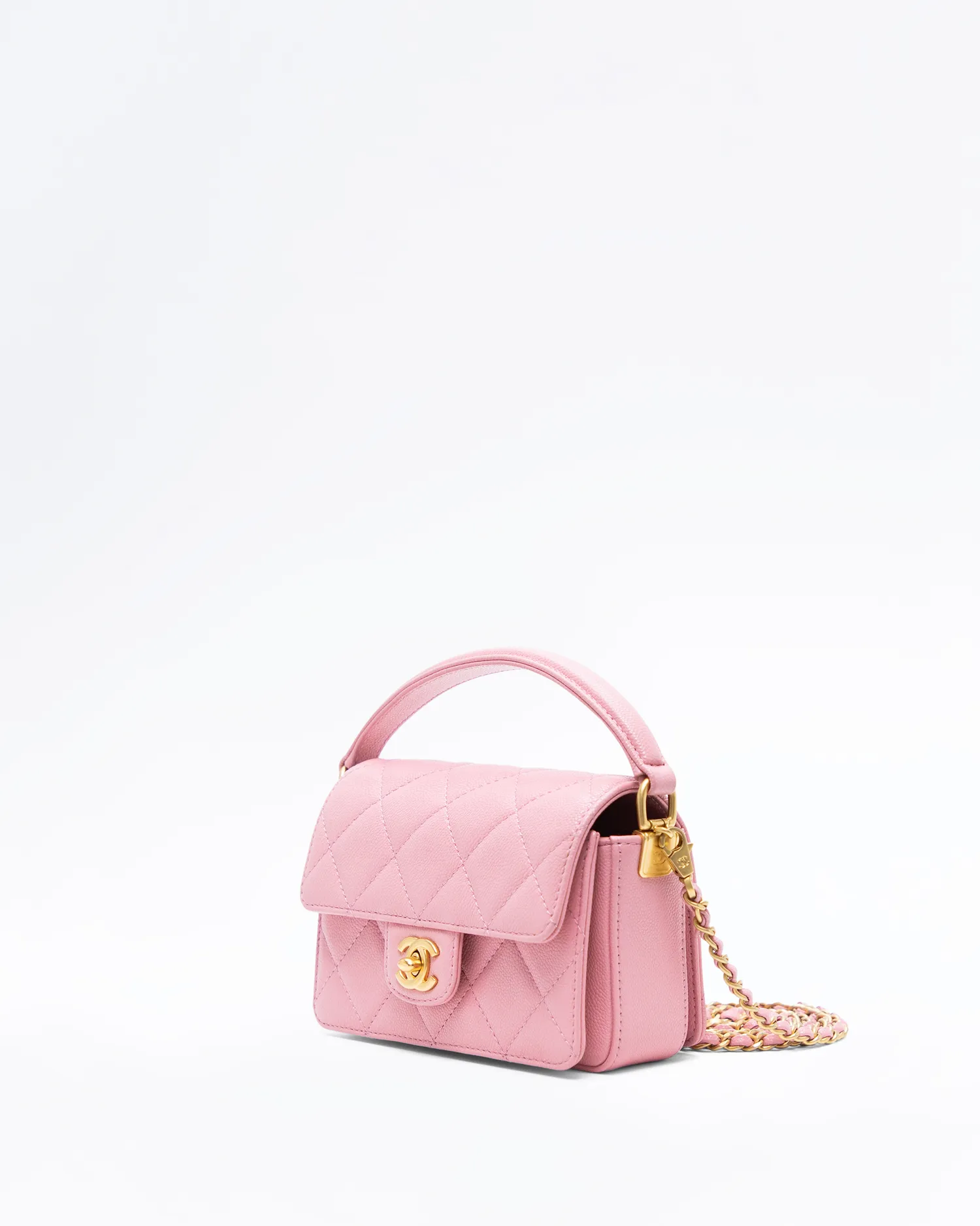 Caviar Top Handle Mini Flap Bag