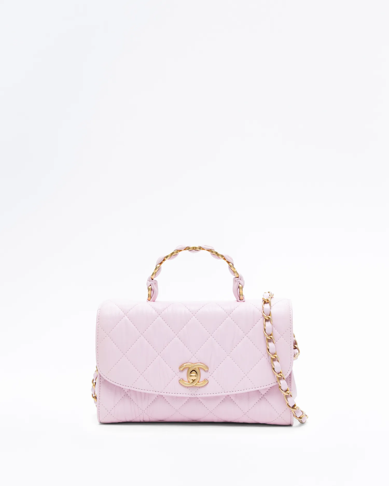 CC Links Top Handle Small Flap Bag