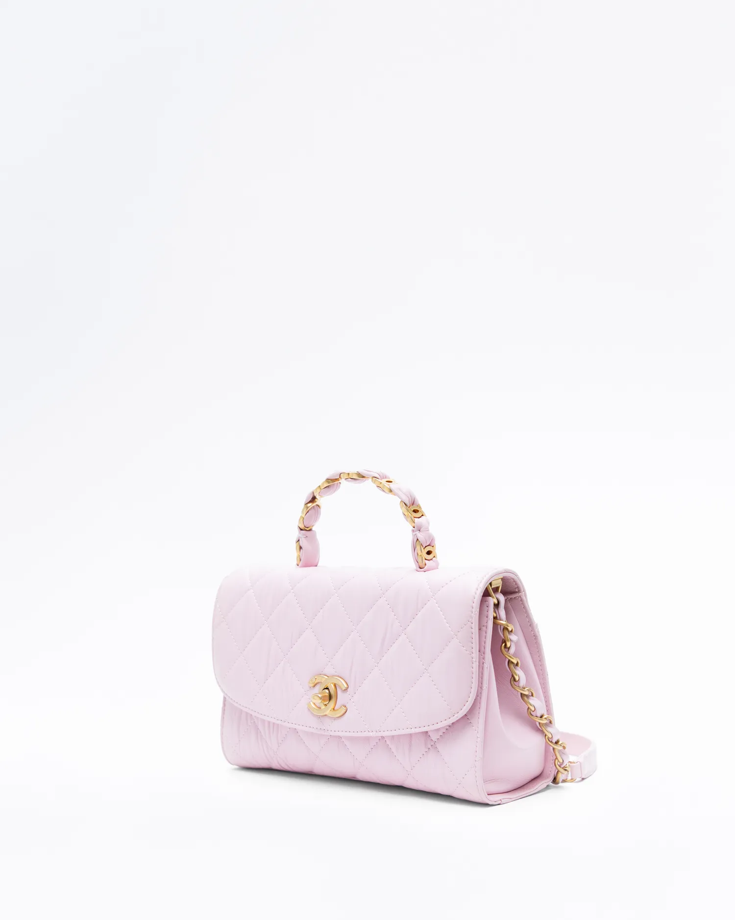 CC Links Top Handle Small Flap Bag