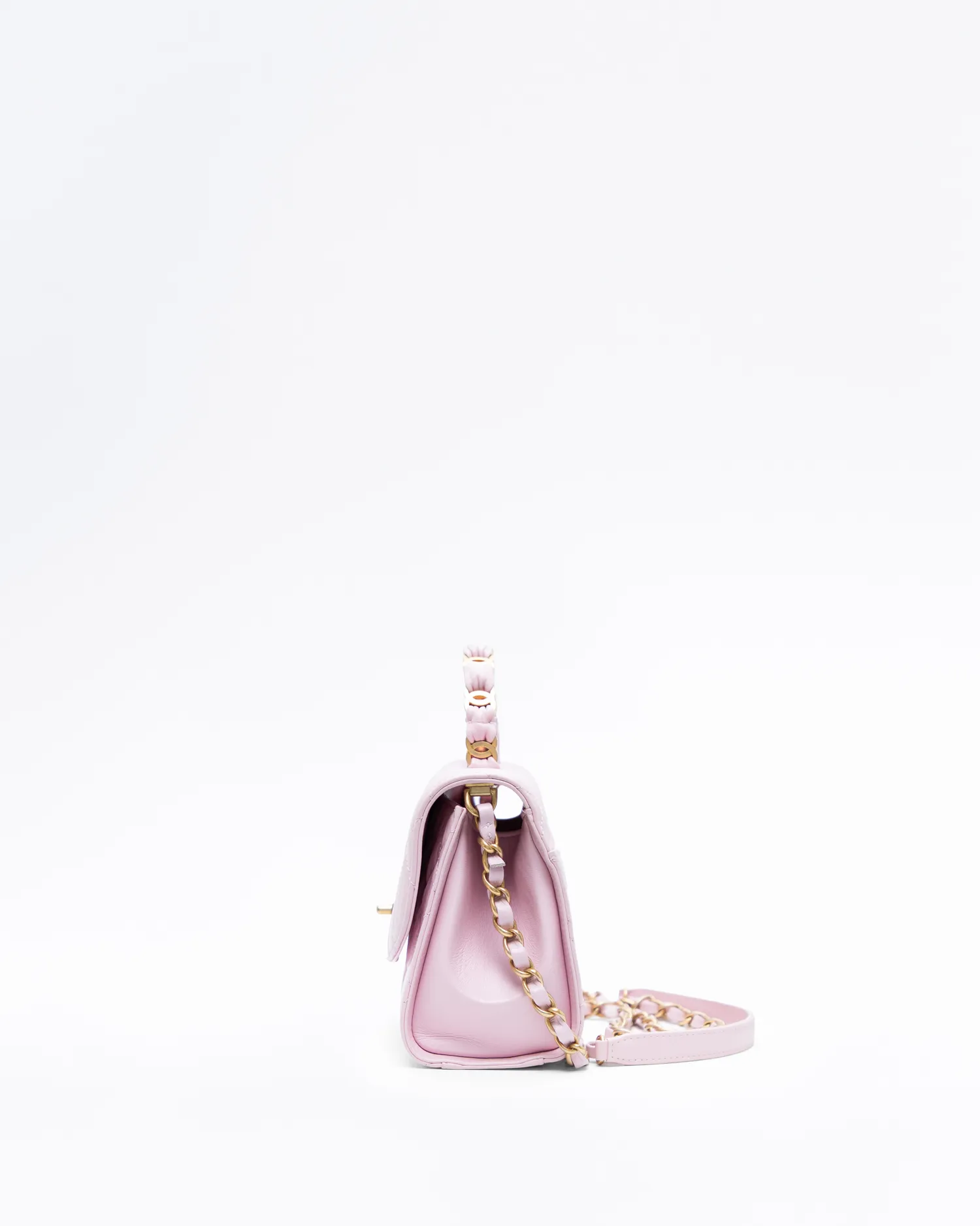 CC Links Top Handle Small Flap Bag