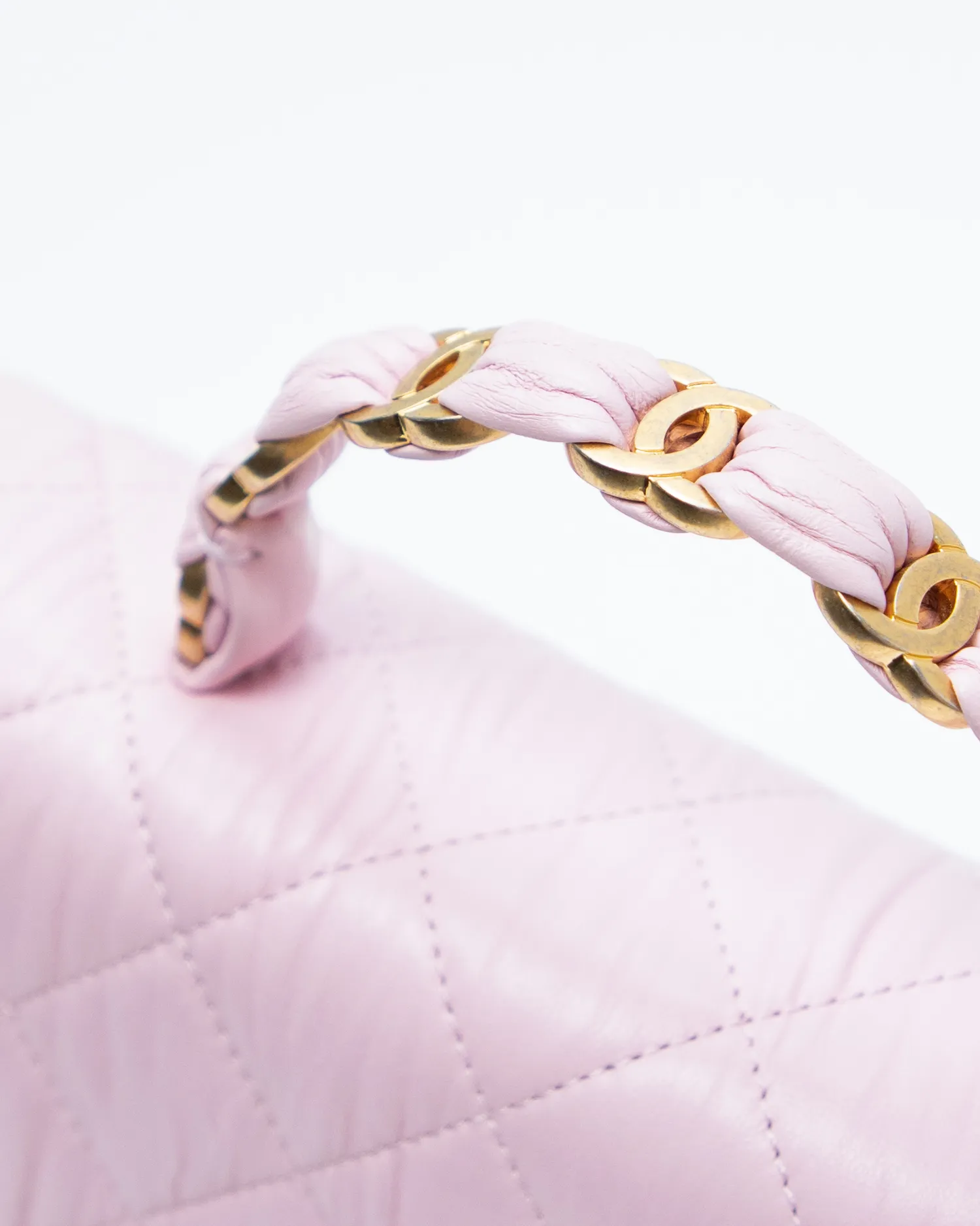 CC Links Top Handle Small Flap Bag