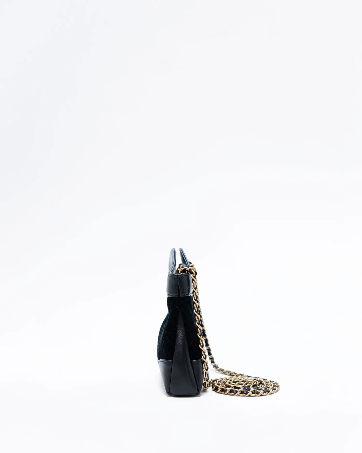Suede Chanel 31 Nano Shopping Bag