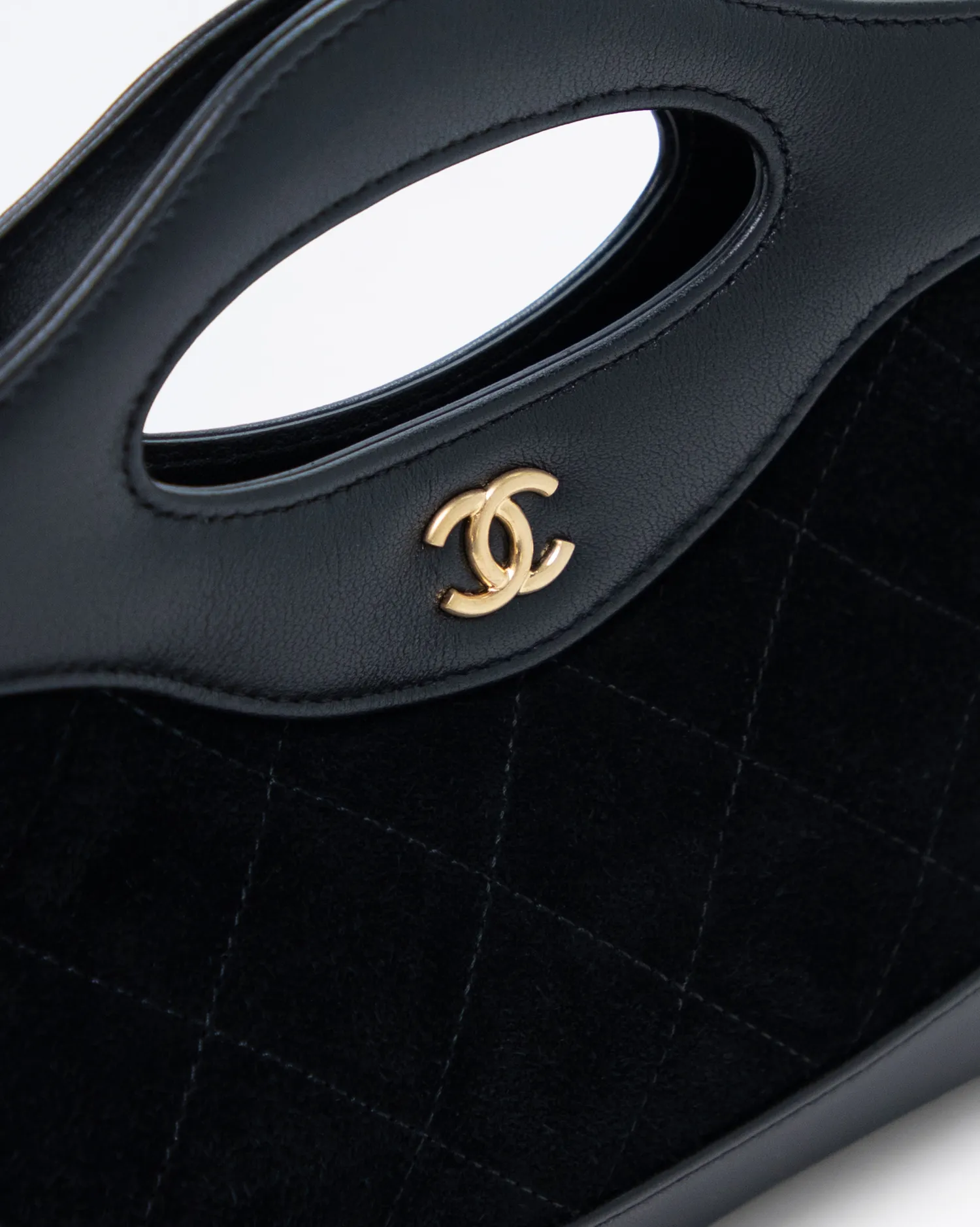 Suede Chanel 31 Nano Shopping Bag