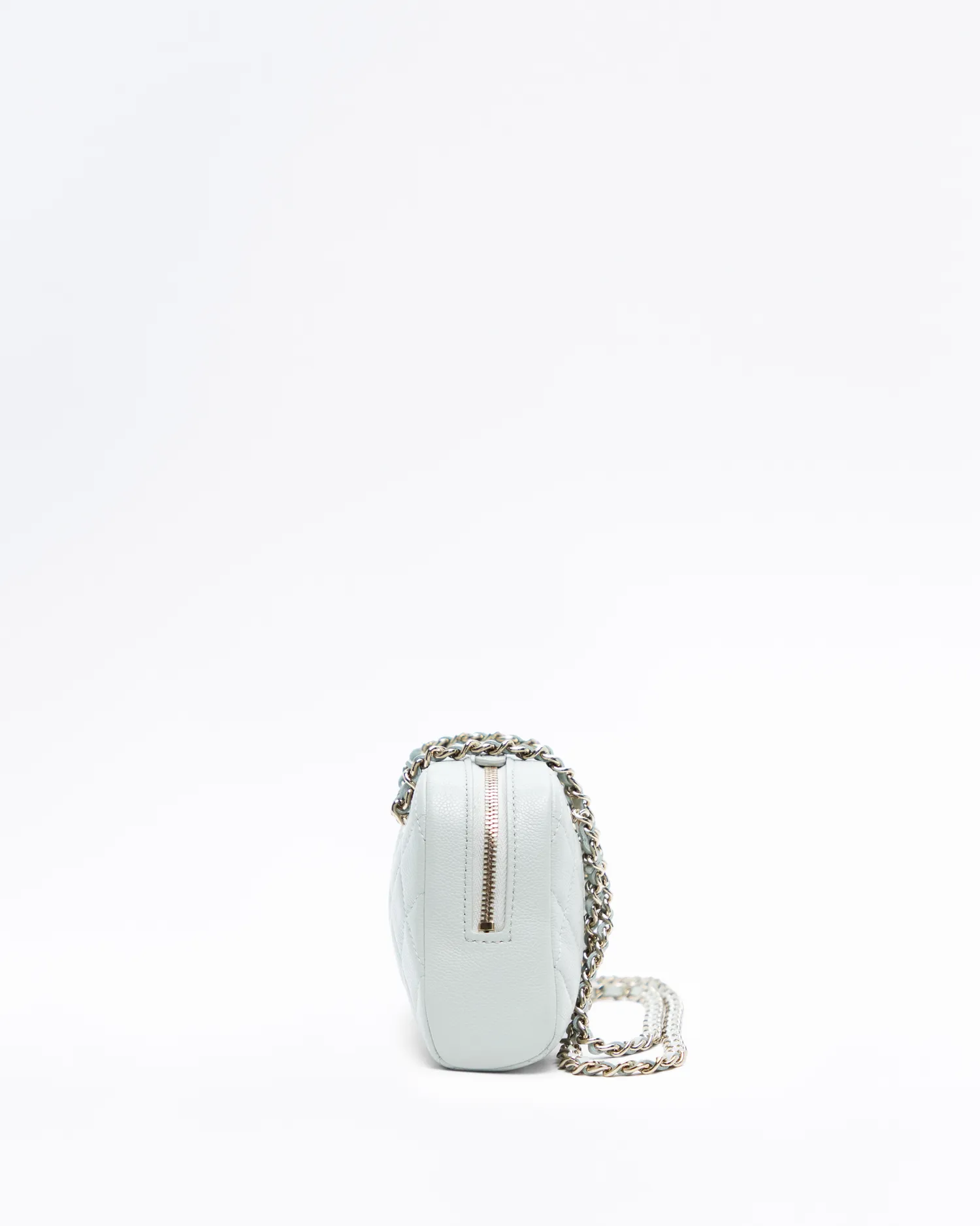 Caviar Bowling Bag with Chain