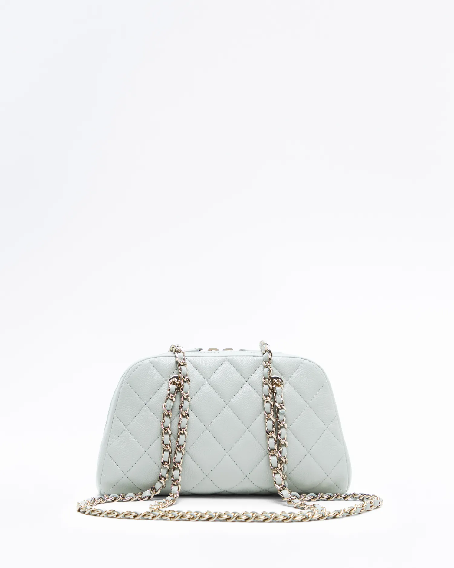 Caviar Bowling Bag with Chain