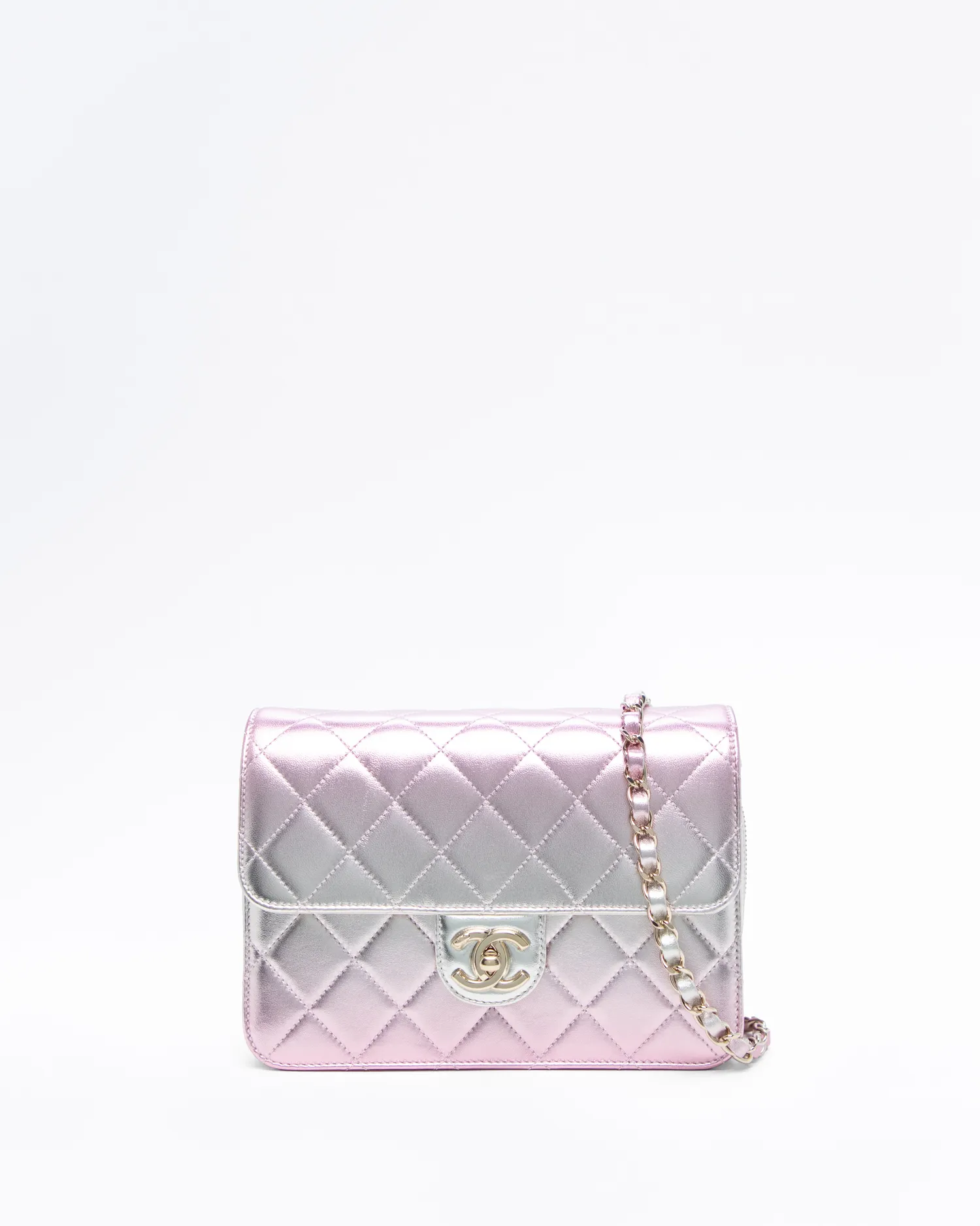 Metallic Like a Wallet Flap Bag
