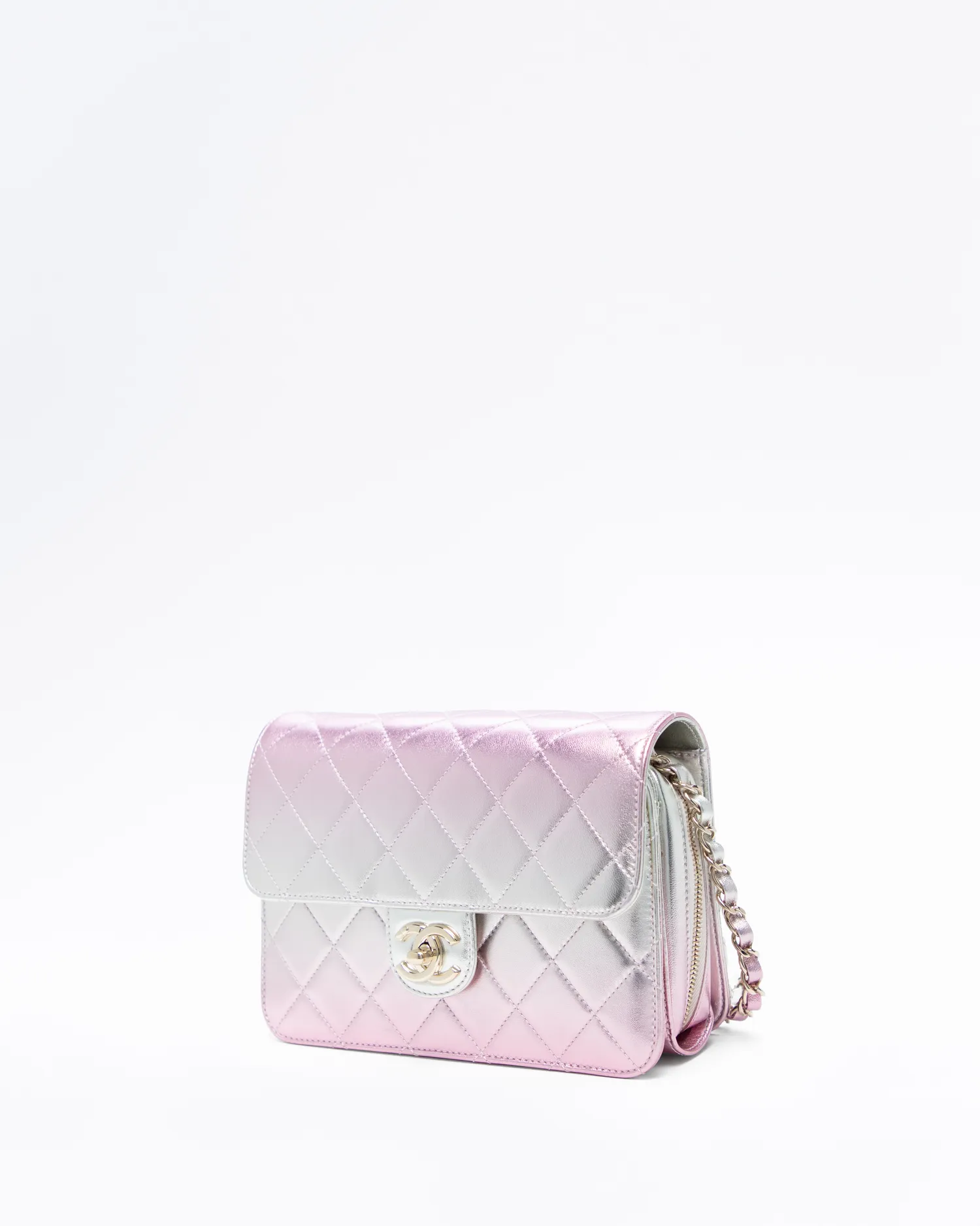 Metallic Like a Wallet Flap Bag