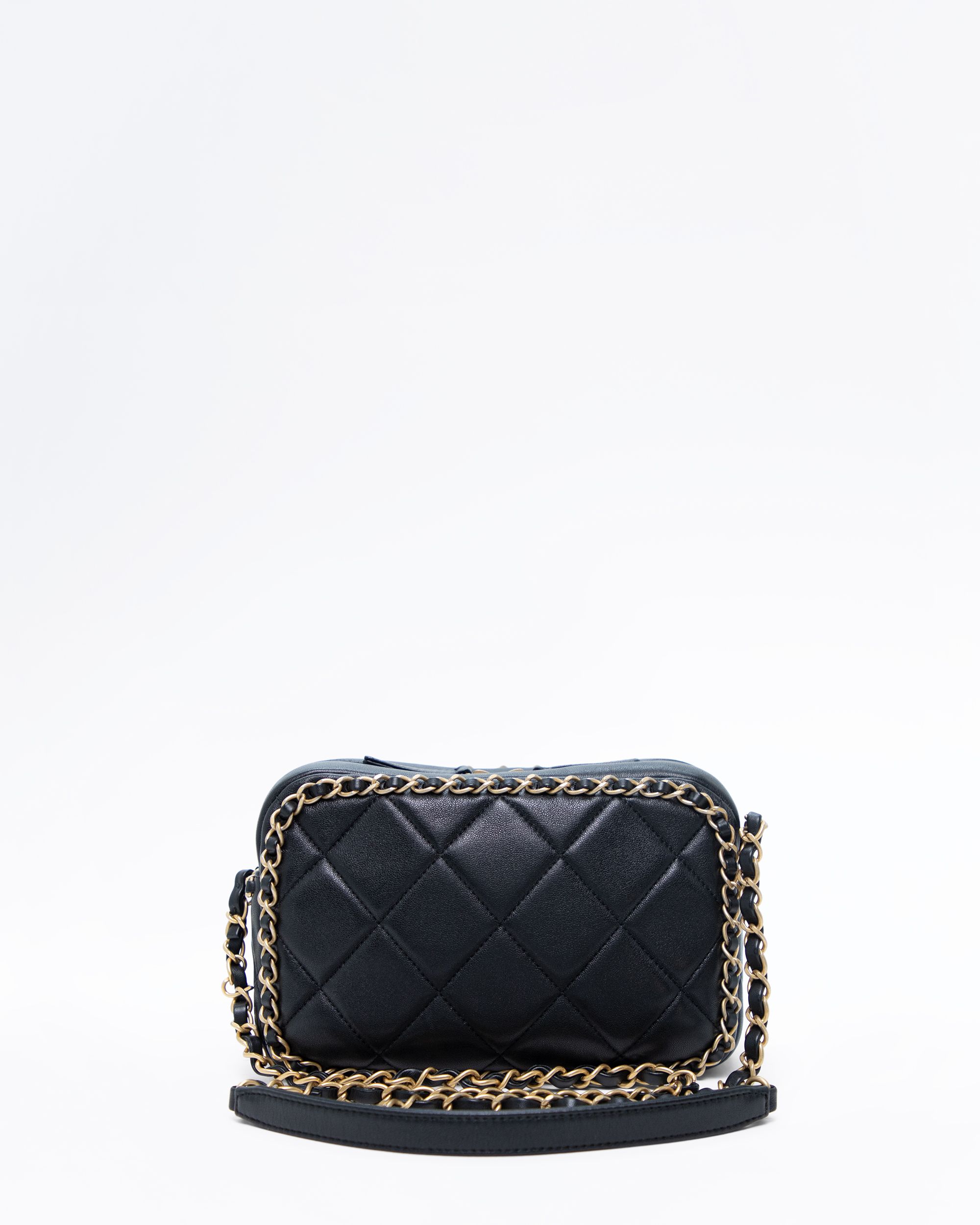 Chanel Lambskin Small Chain Around Camera Case | Vivrelle
