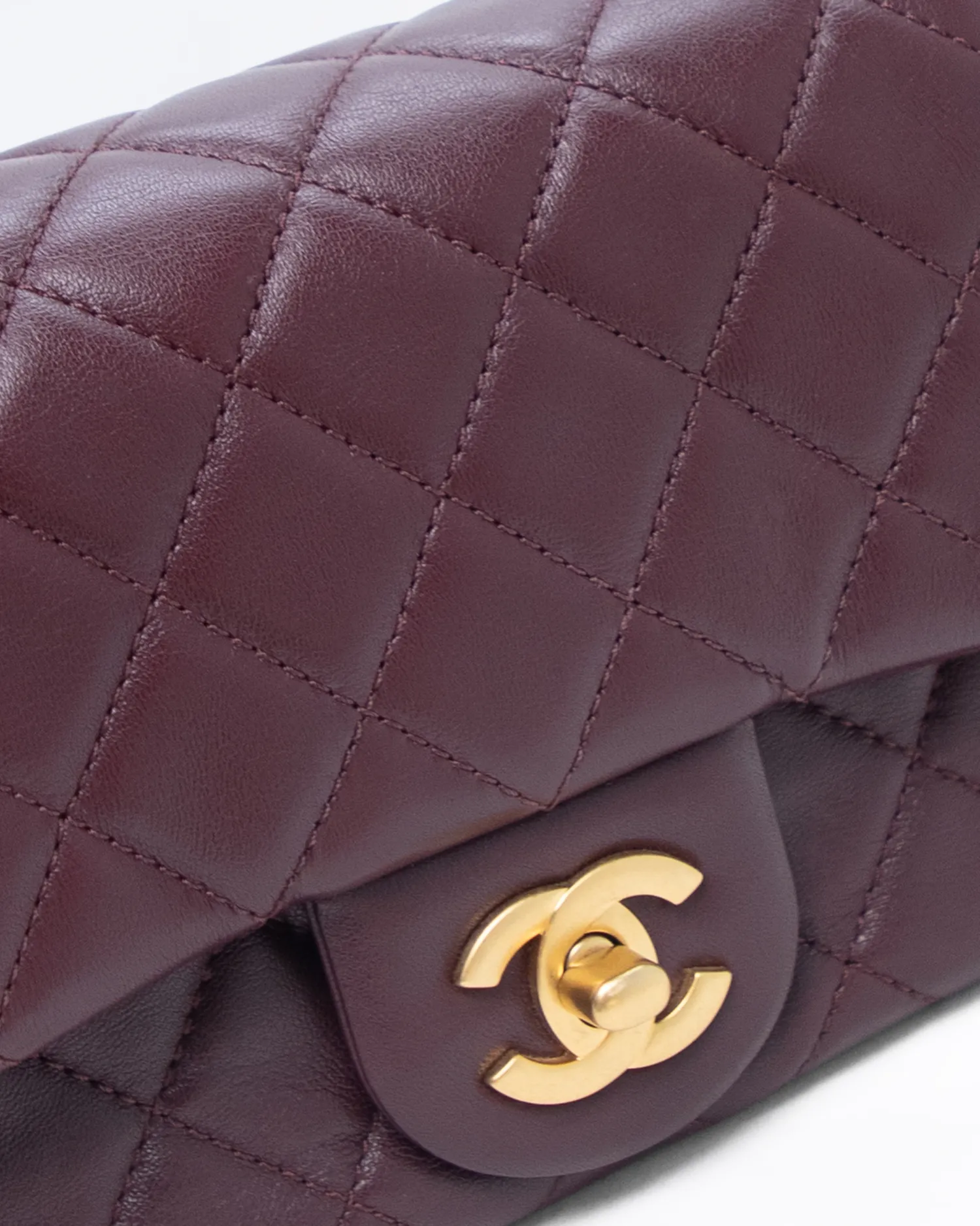 Lambskin Pearl Crush Mini Flap Bag