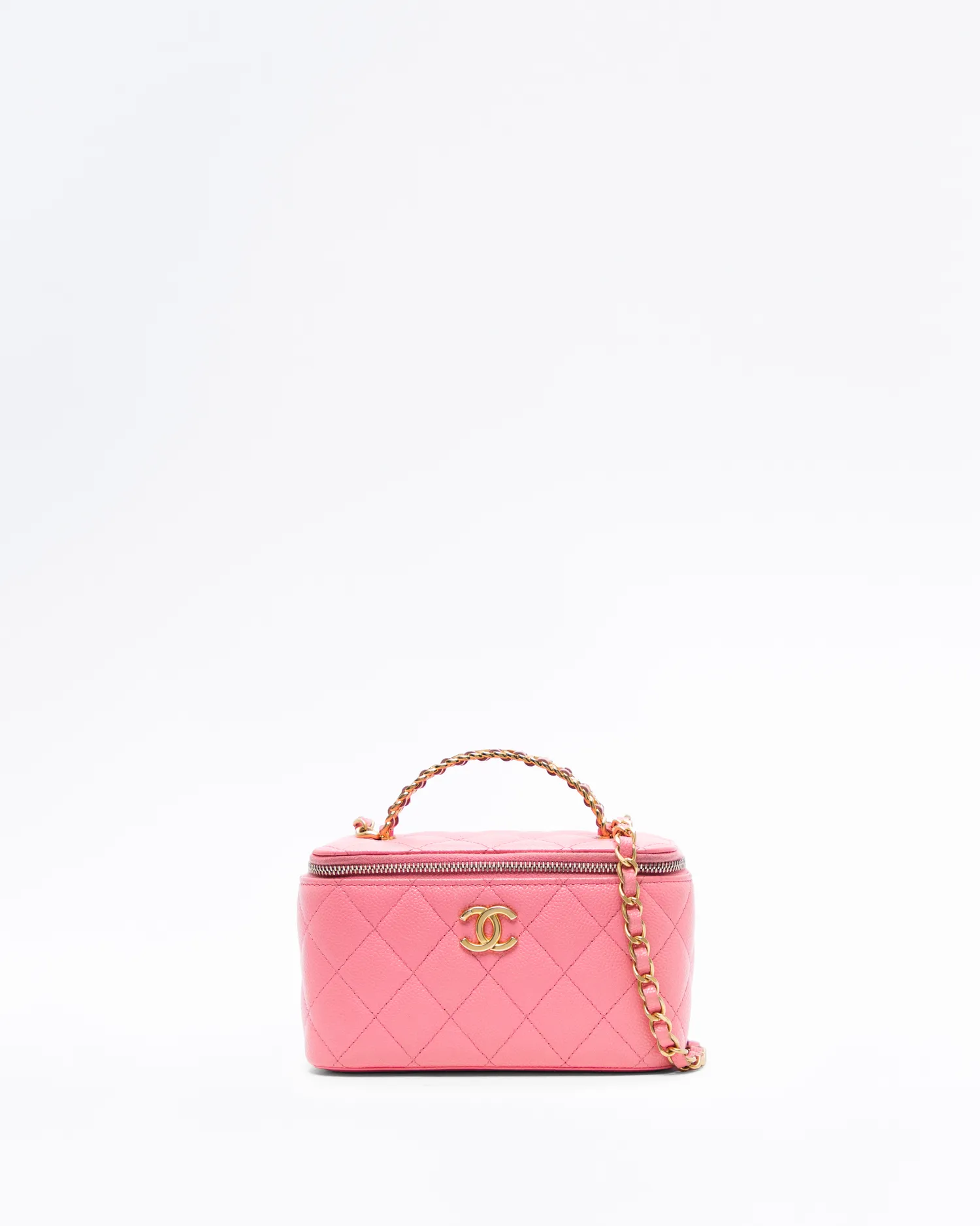 Caviar Pick Me Up Top Handle Vanity with Chain