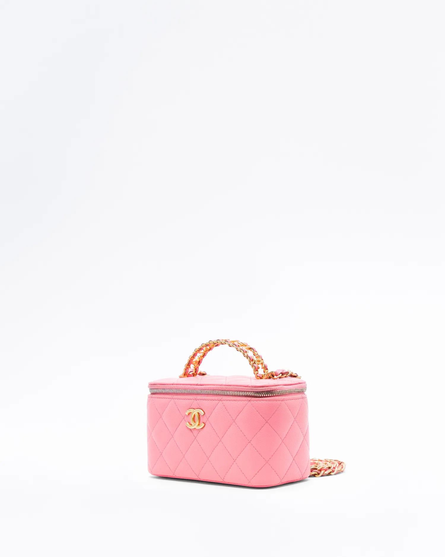 Caviar Pick Me Up Top Handle Vanity with Chain