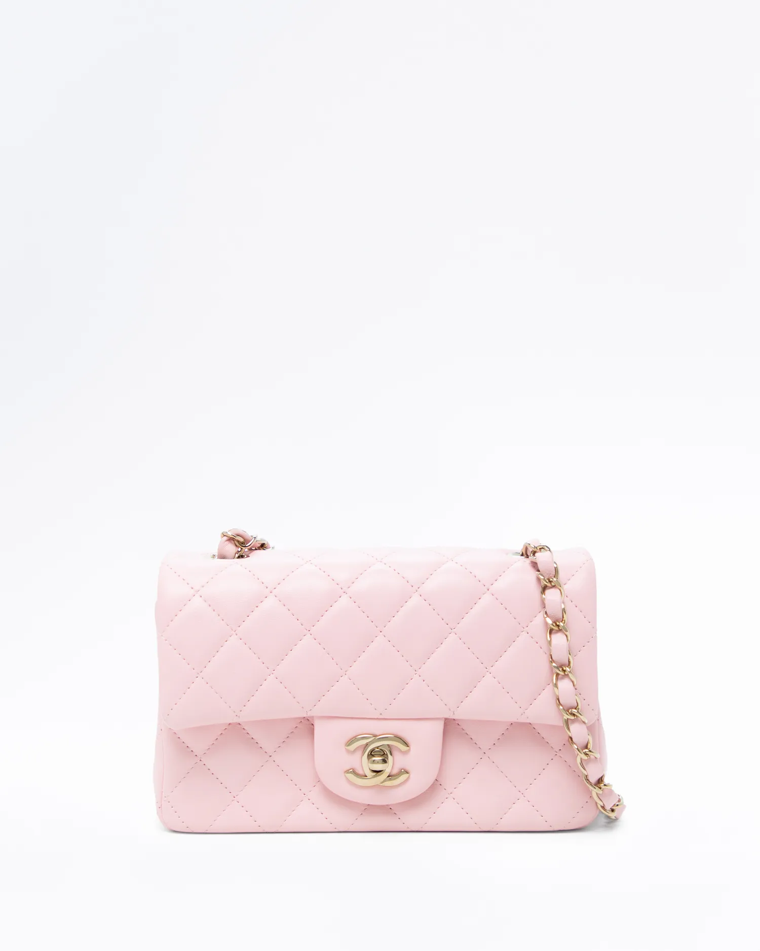 Lambskin Quilted Mini Classic Flap Bag