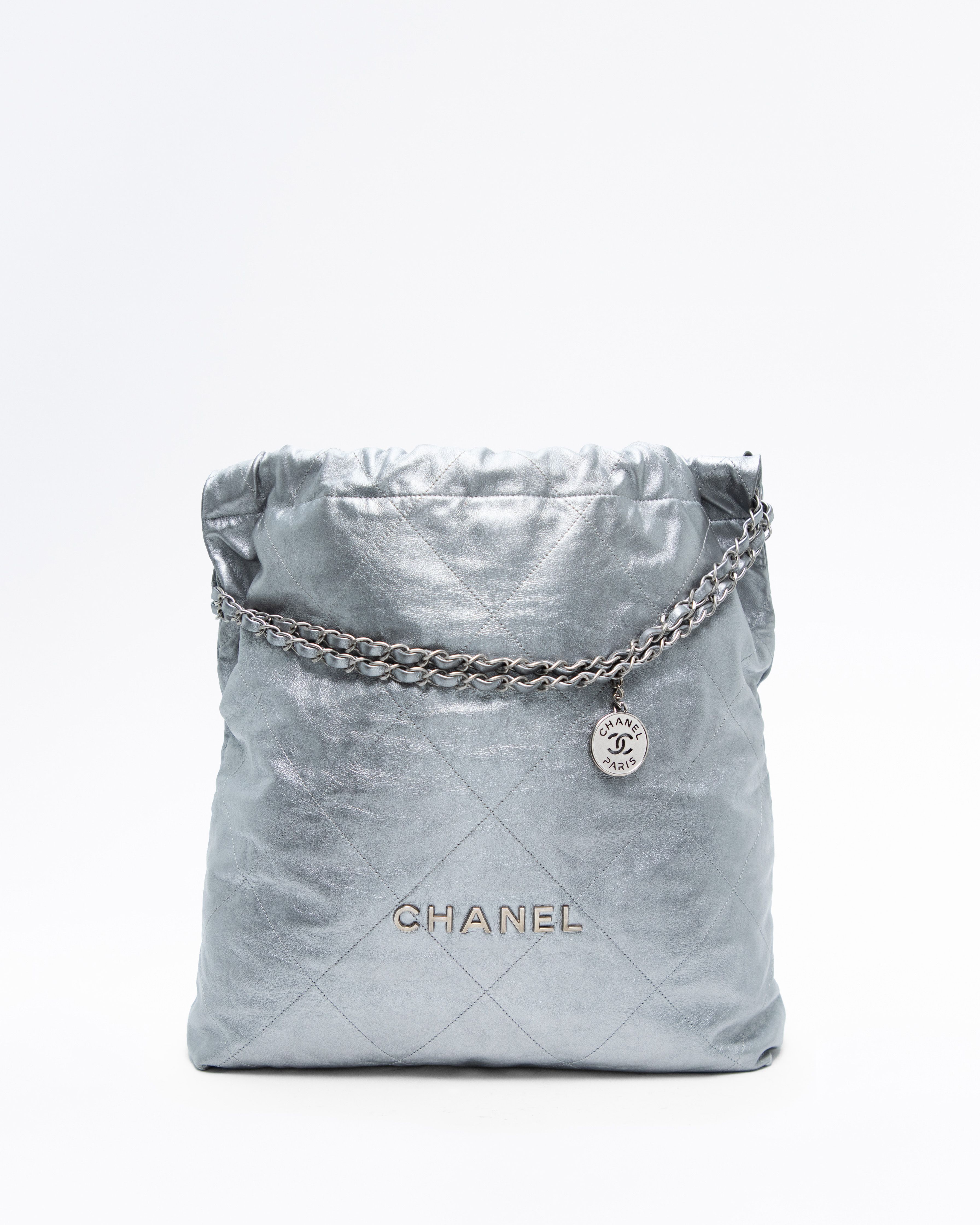 Chanel Metallic Chanel 22 Large Handbag | Vivrelle
