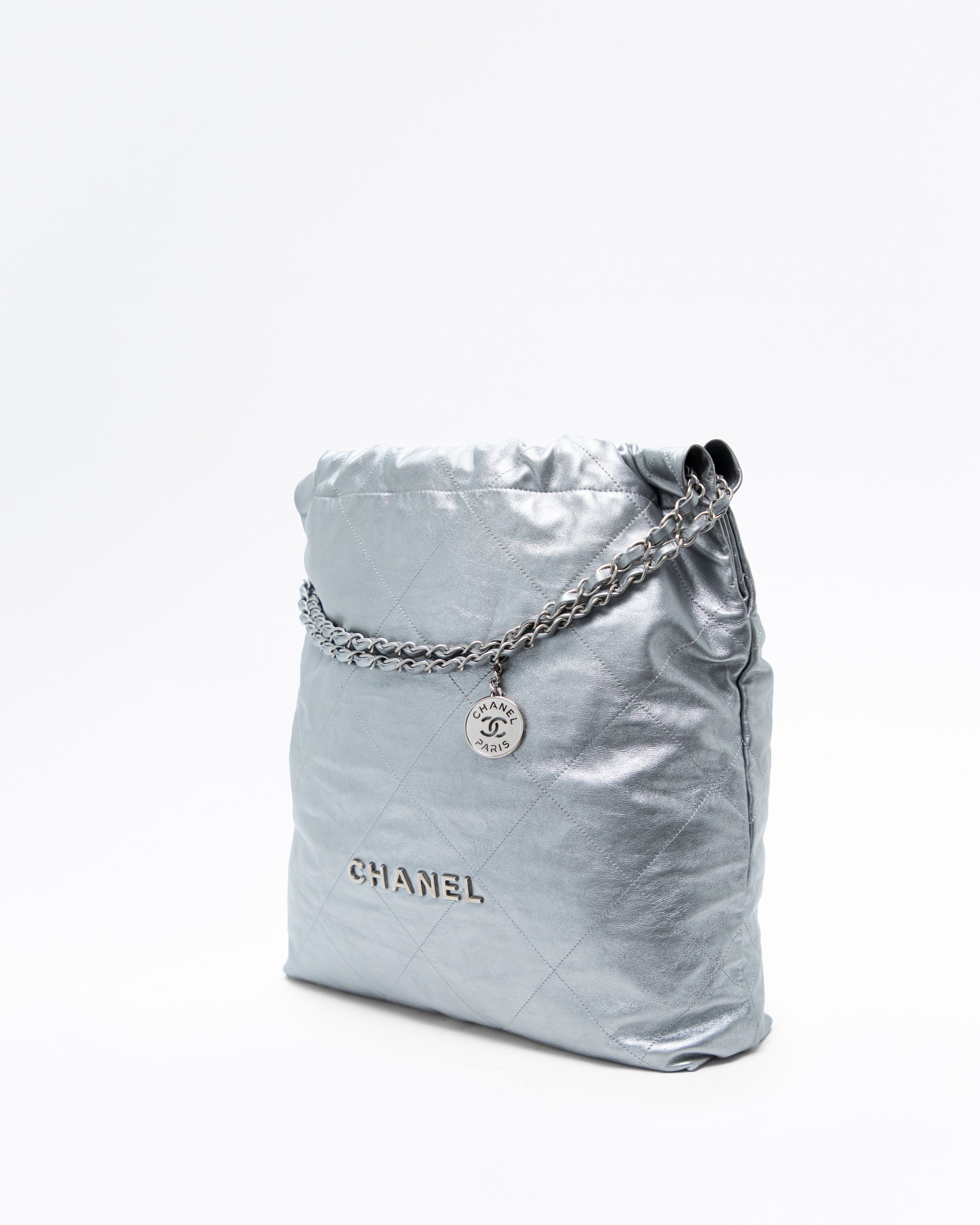 Chanel Metallic Chanel 22 Large Handbag | Vivrelle