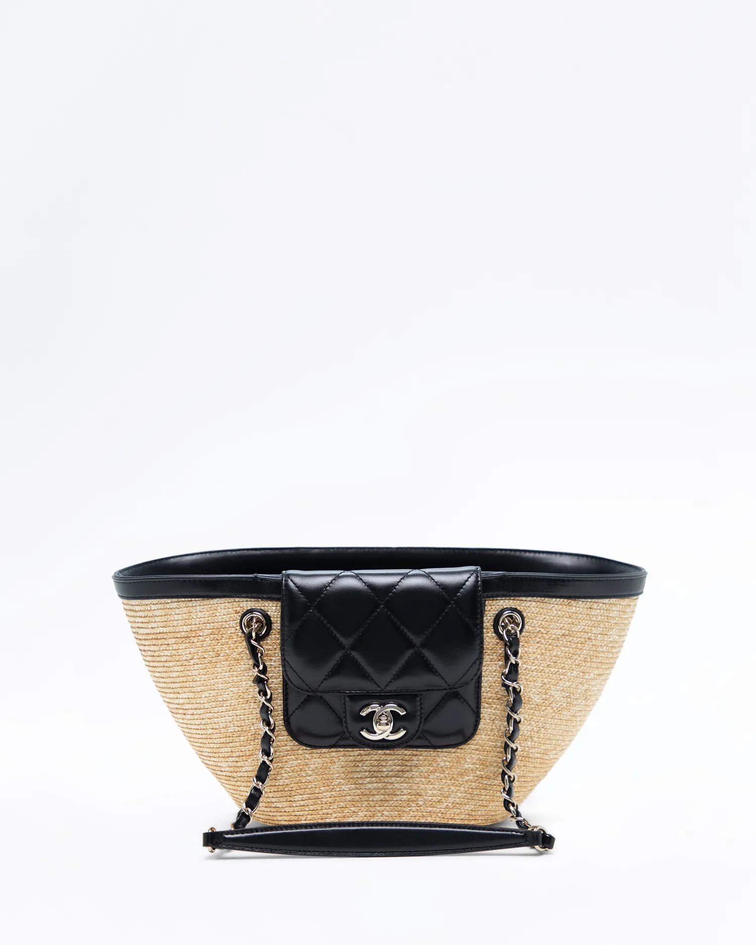 Braided Straw Small Shopping Bag