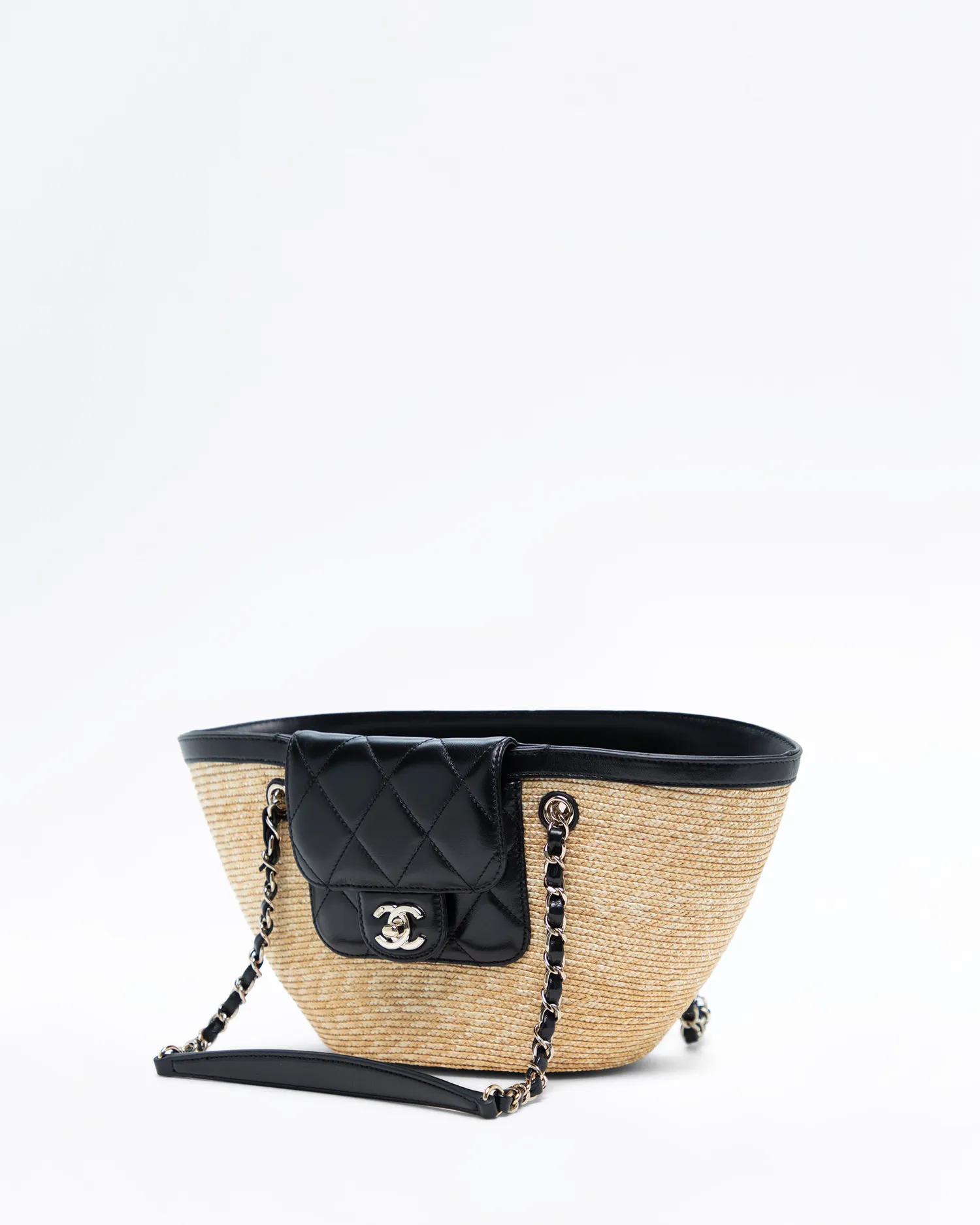 Braided Straw Small Shopping Bag