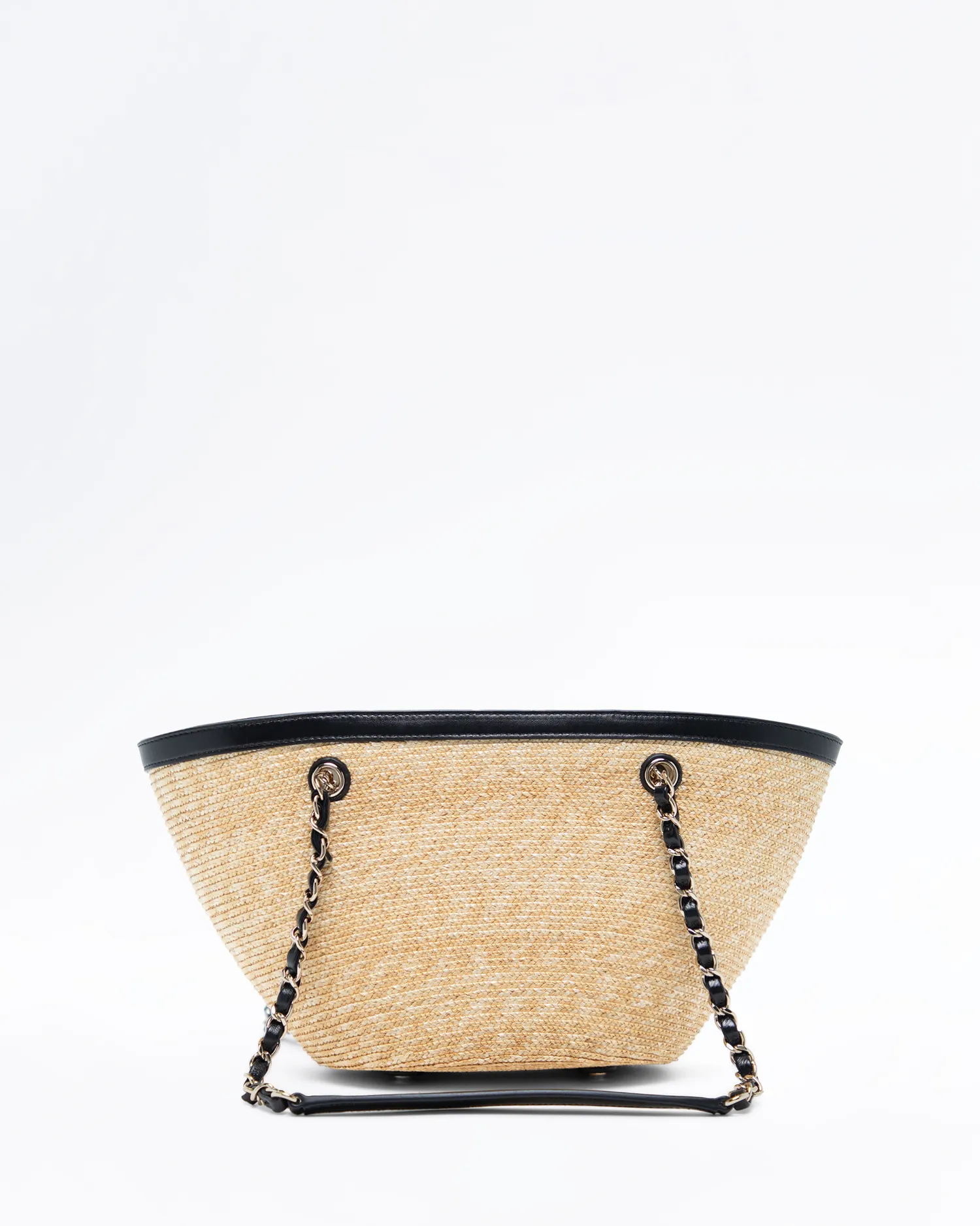 Braided Straw Small Shopping Bag