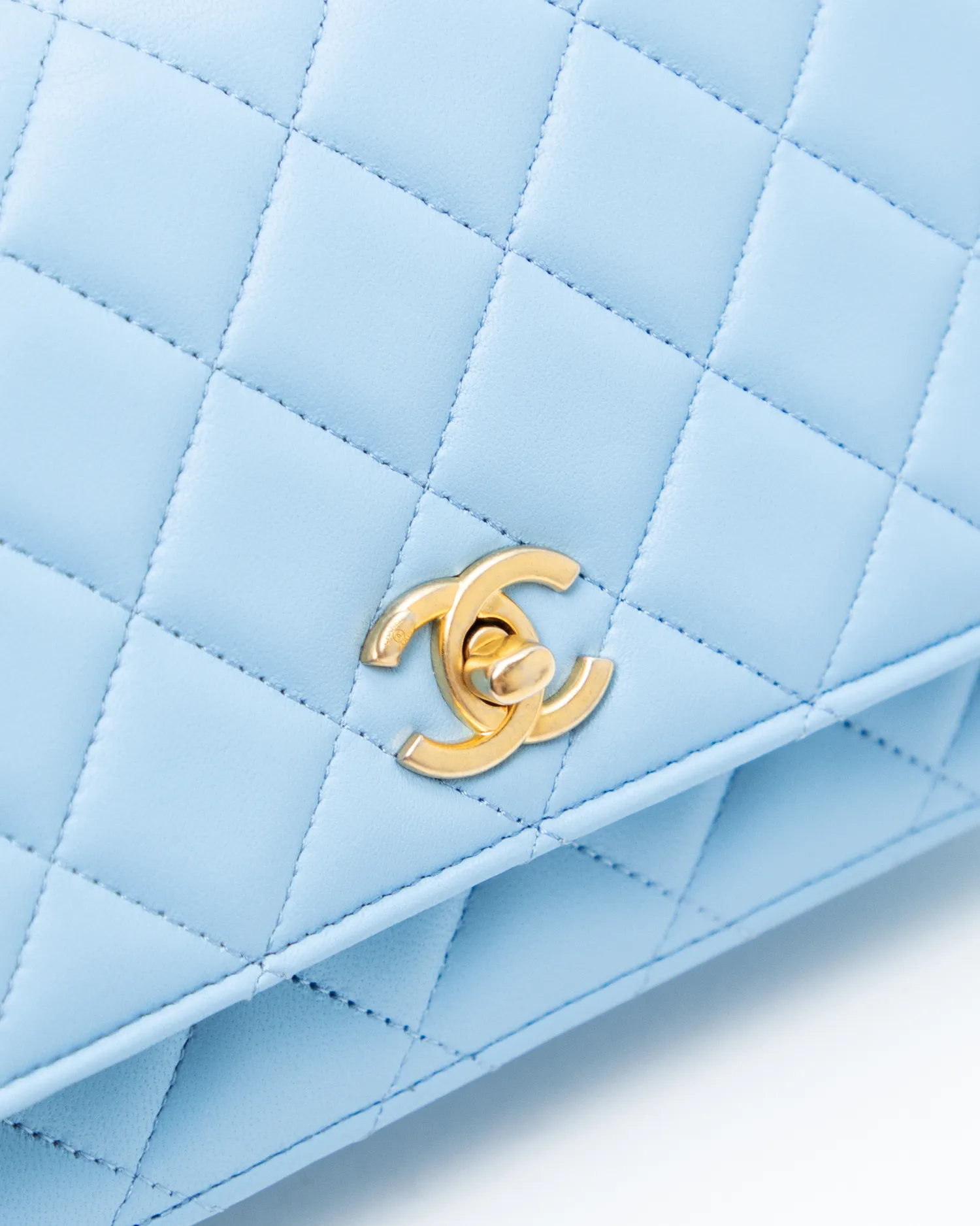 Lambskin Pearl Crush Wallet on a Chain