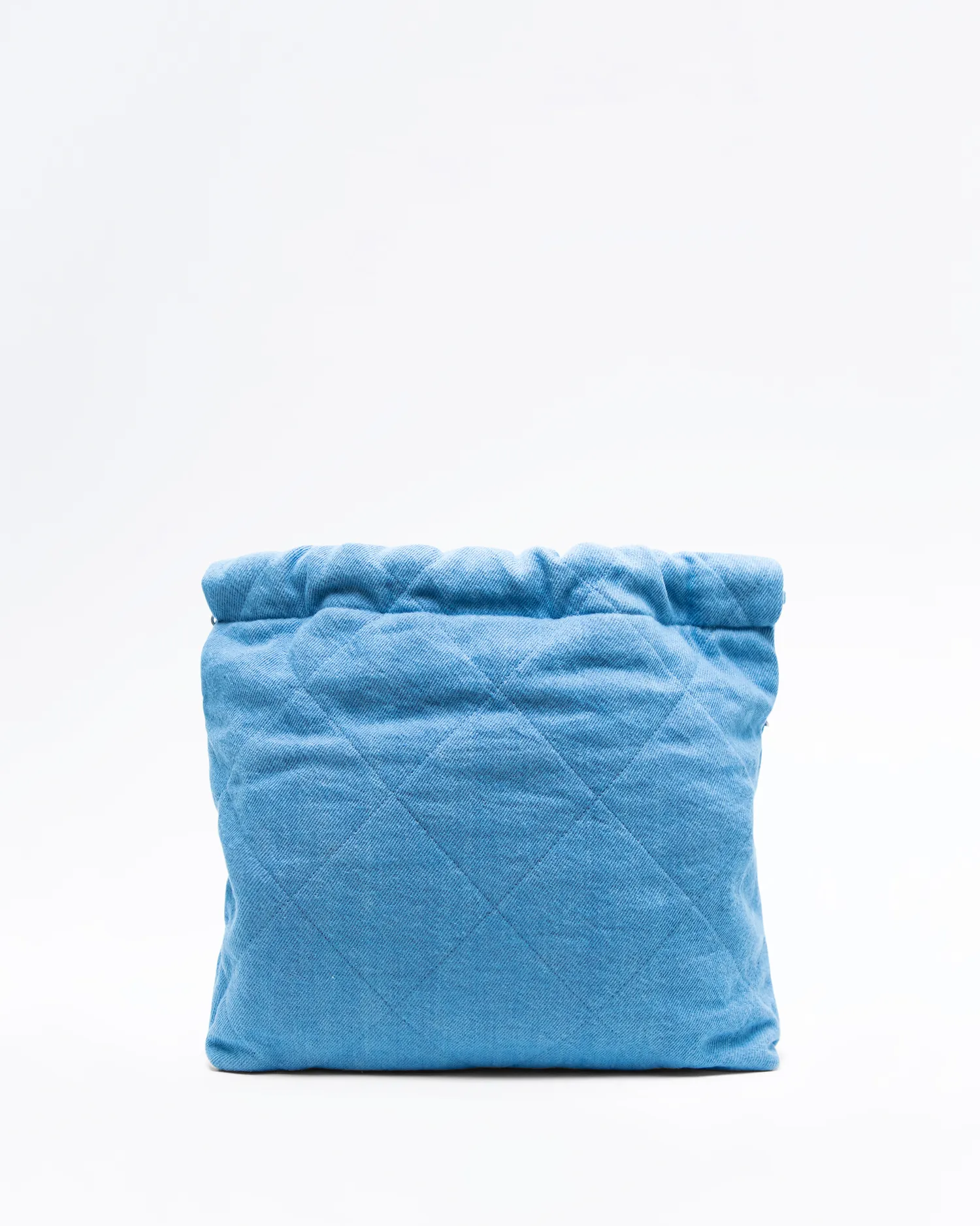 Denim Chanel 22 Small Handbag