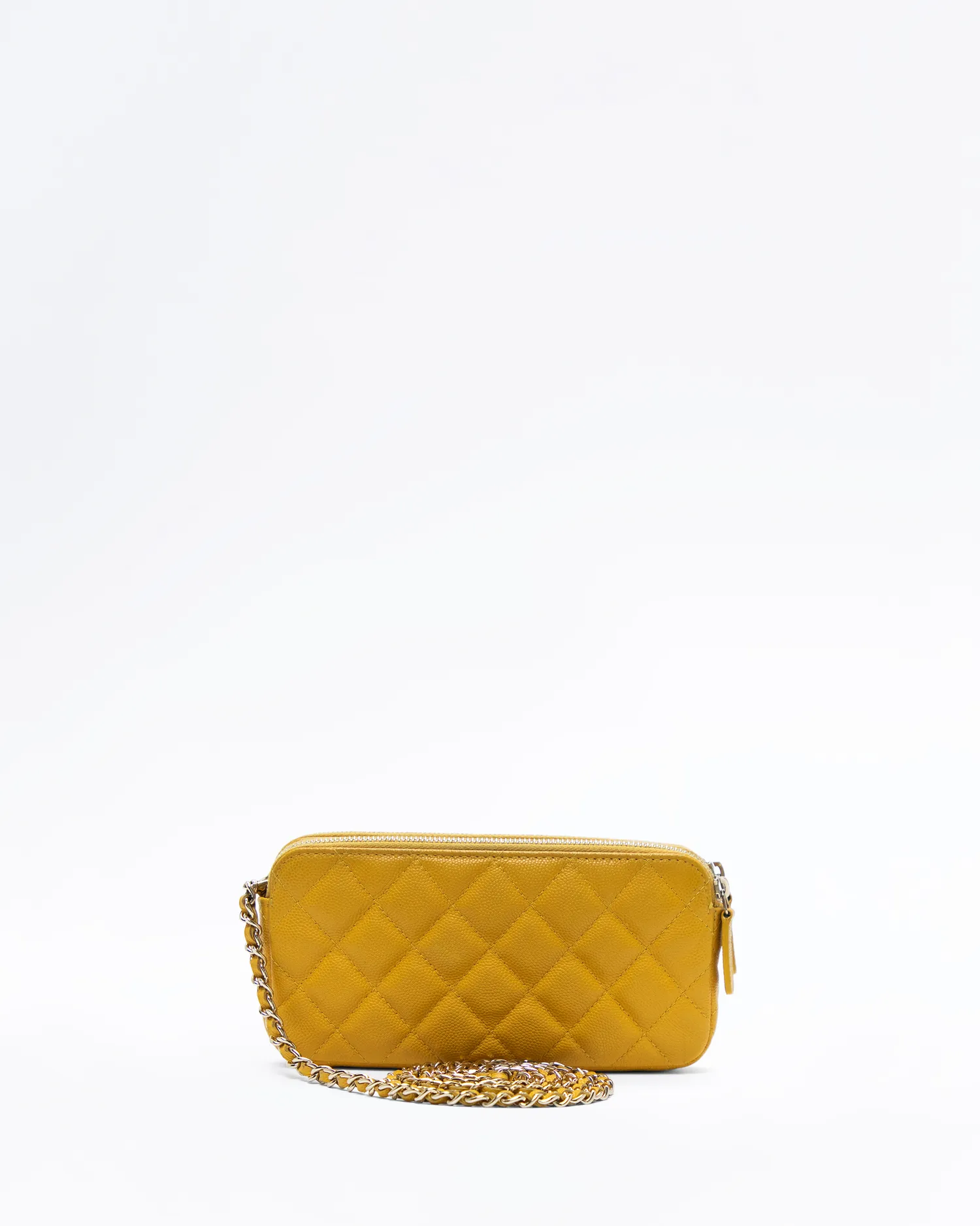 Caviar Quilted Clutch with Chain