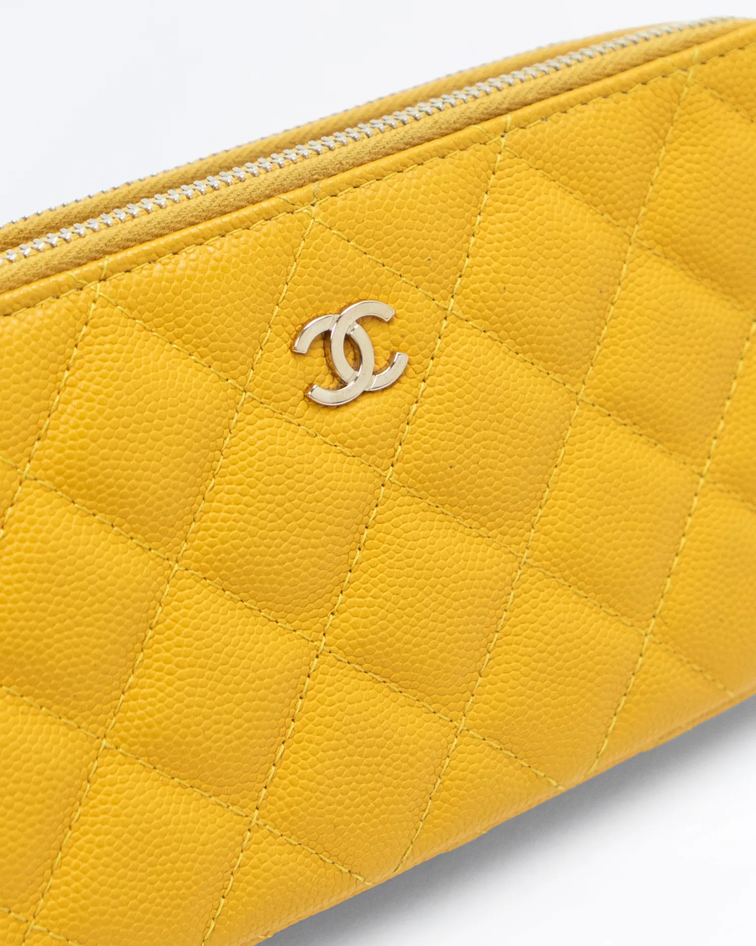 Caviar Quilted Clutch with Chain