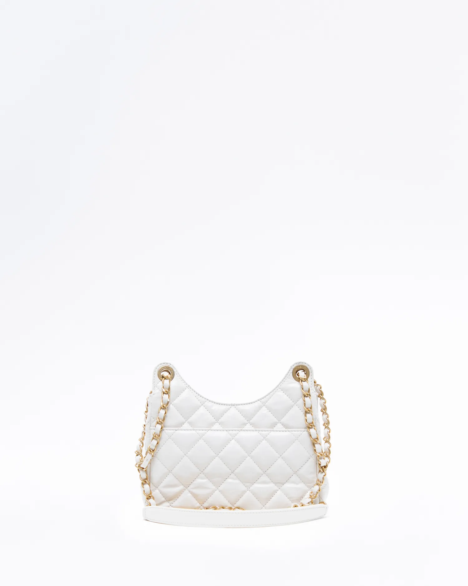 Glazed Wavy CC Small Hobo Bag