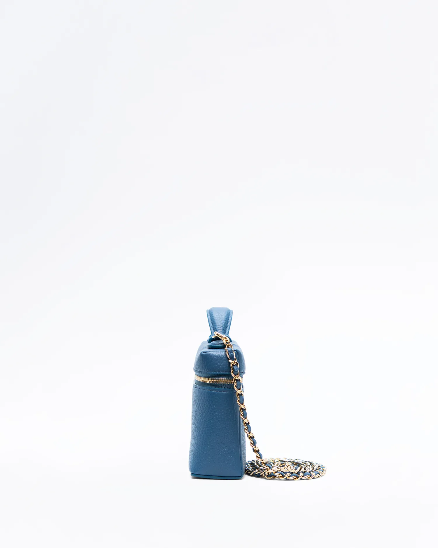 Caviar Slim Vanity Case with Chain