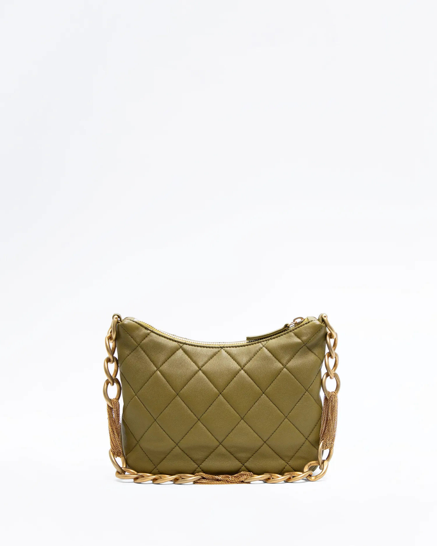 Lambskin Mixed Chain Link Hobo Bag
