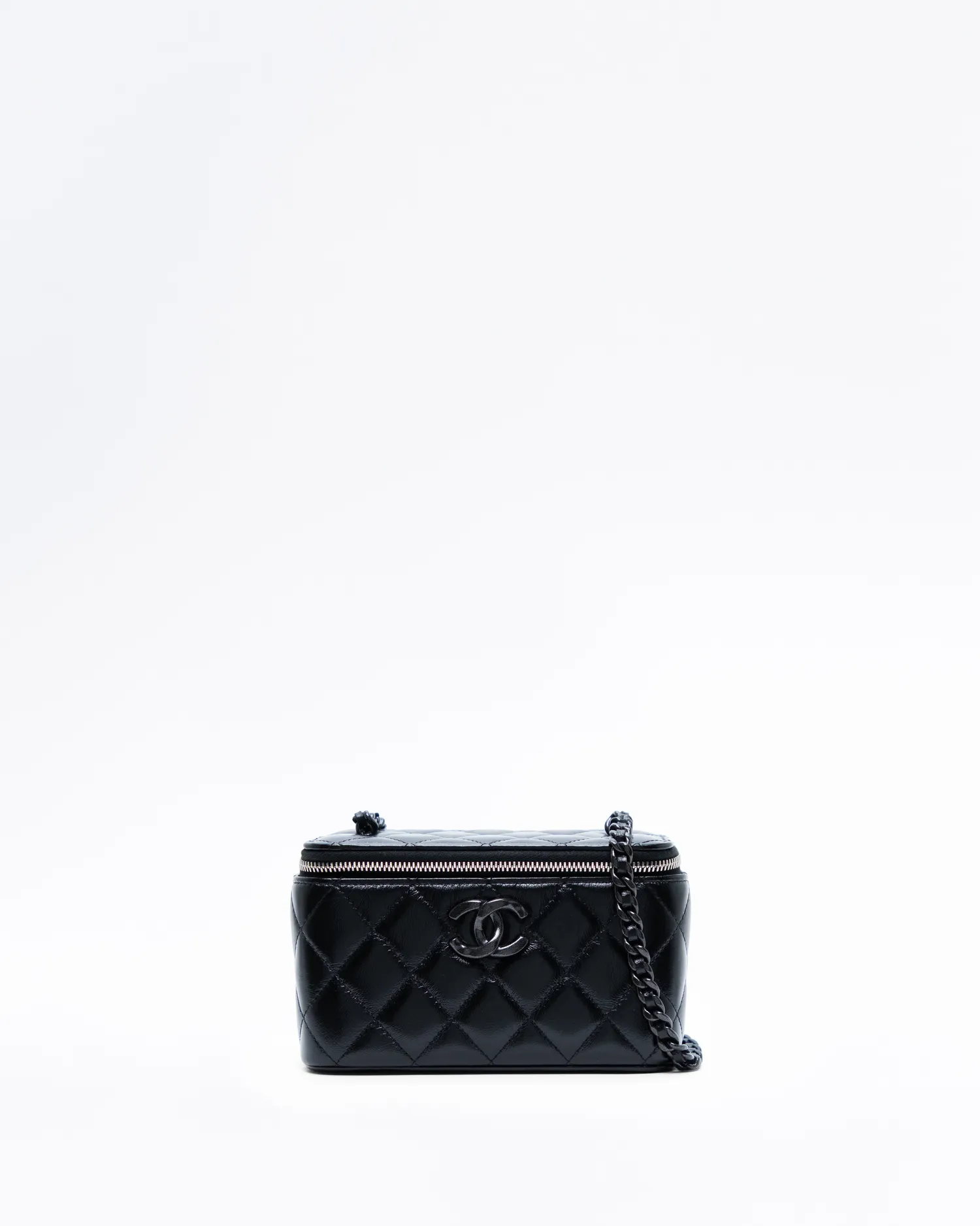 Lambskin So Black Vanity with Chain