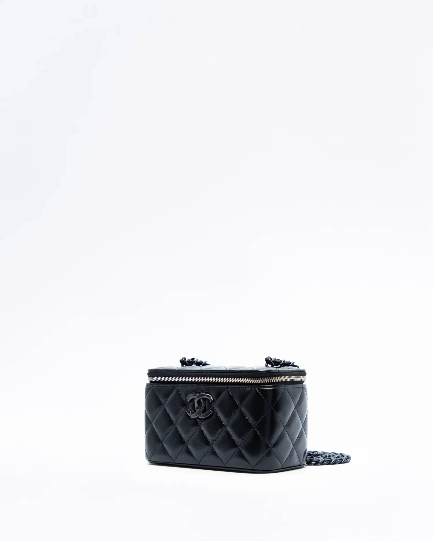 Lambskin So Black Vanity with Chain