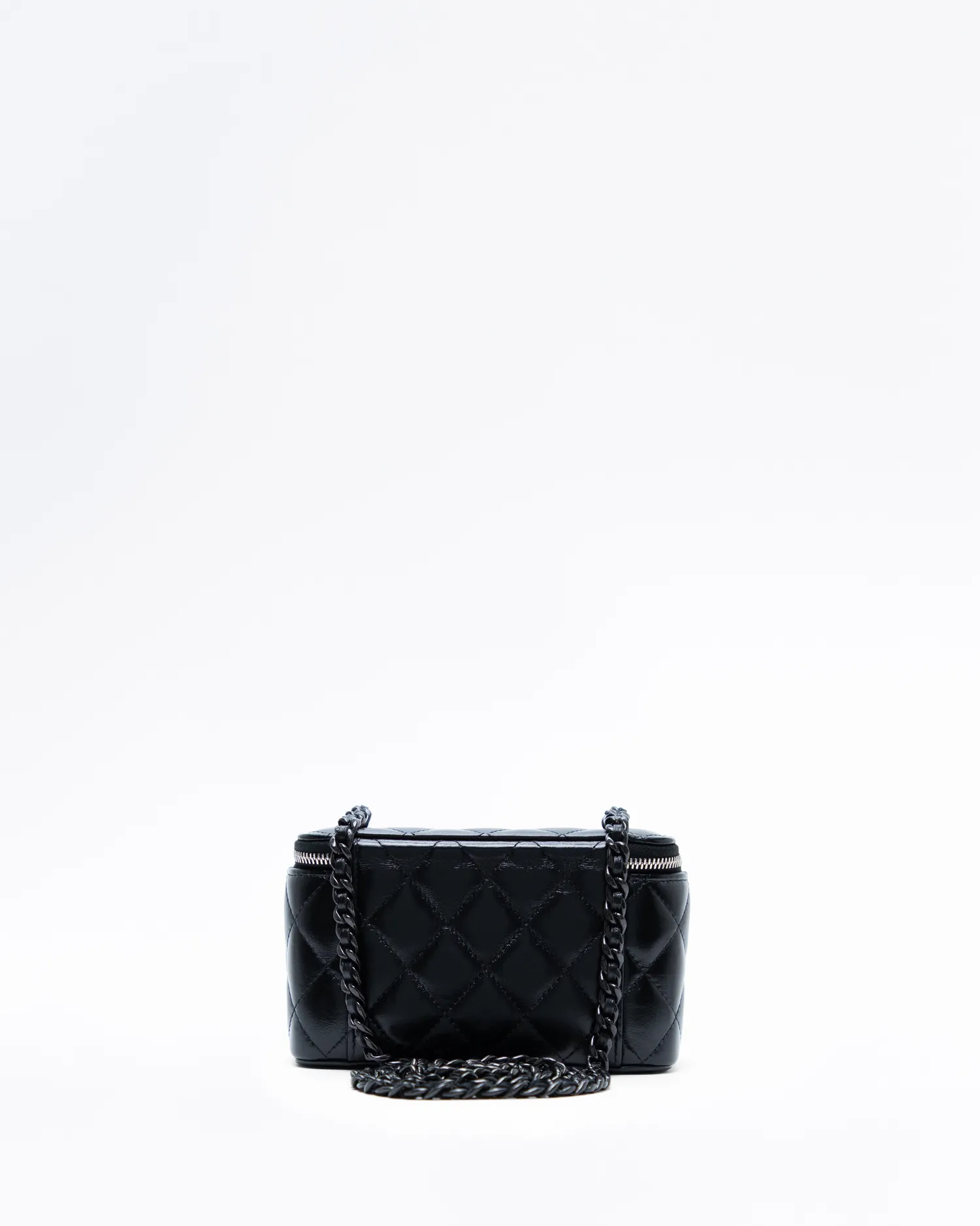 Lambskin So Black Vanity with Chain