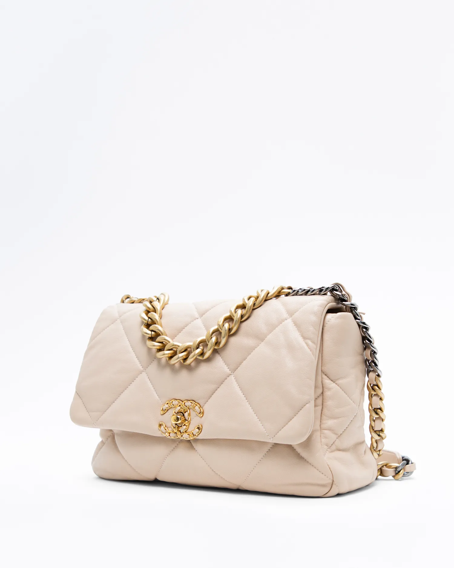 Lambskin Chanel 19 Large Flap Bag