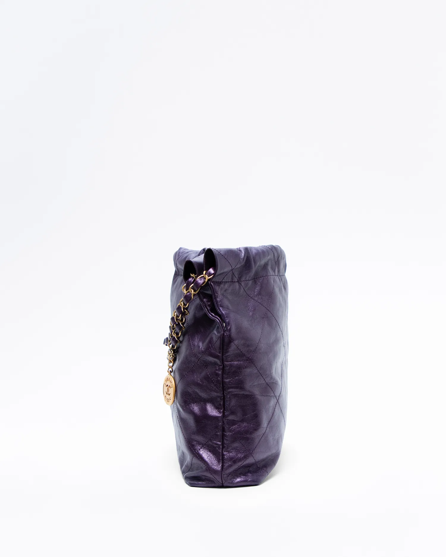 Metallic Chanel 22 Small Handbag