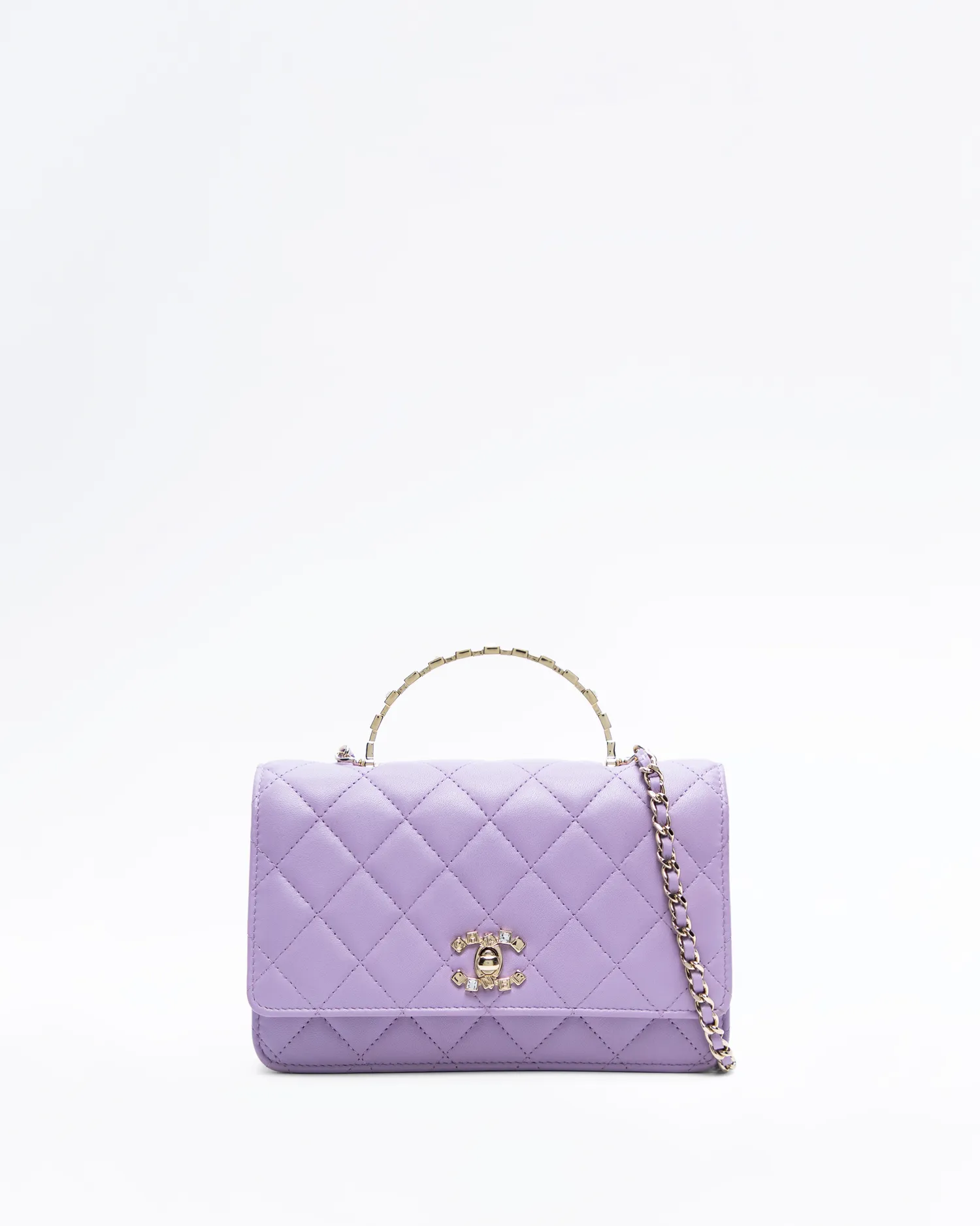 Strass Logo Top Handle Wallet on a Chain