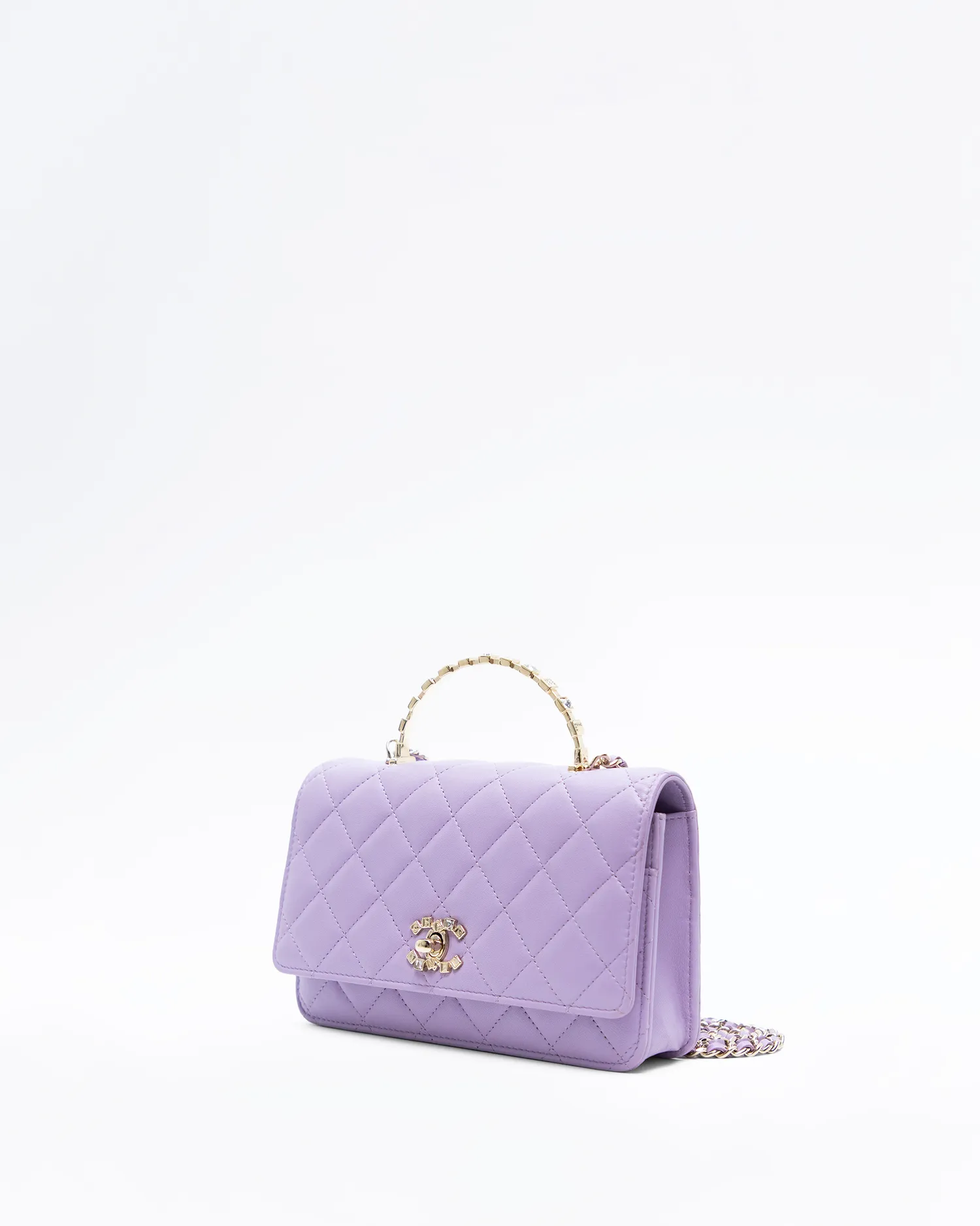 Strass Logo Top Handle Wallet on a Chain