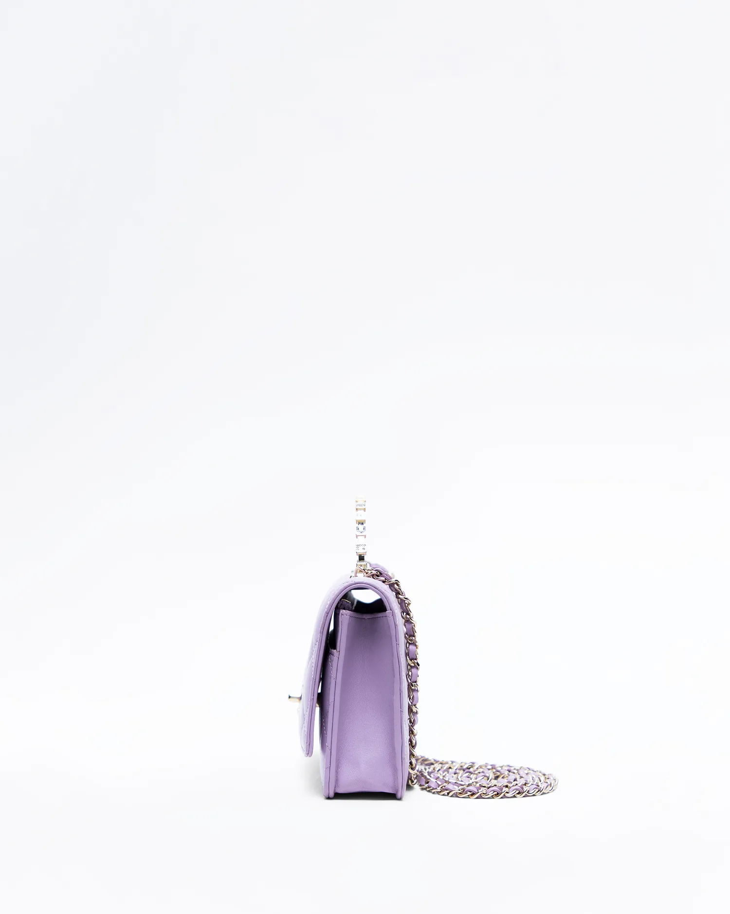 Strass Logo Top Handle Wallet on a Chain