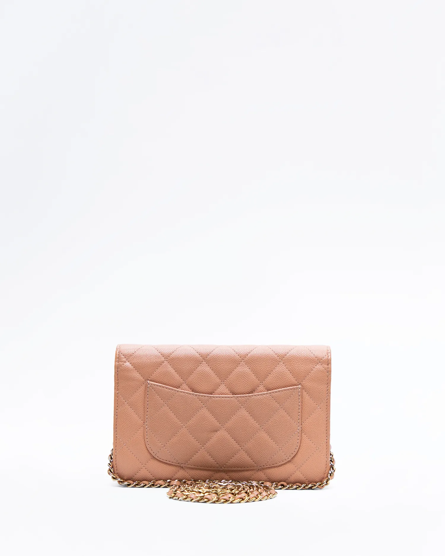 Caviar Textured CC Wallet on a Chain