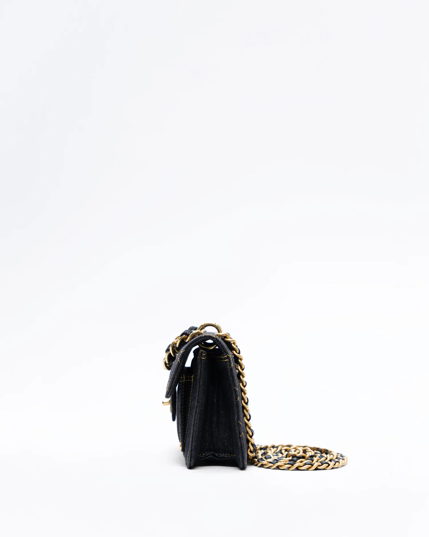 Denim Double You Mini Flap Bag