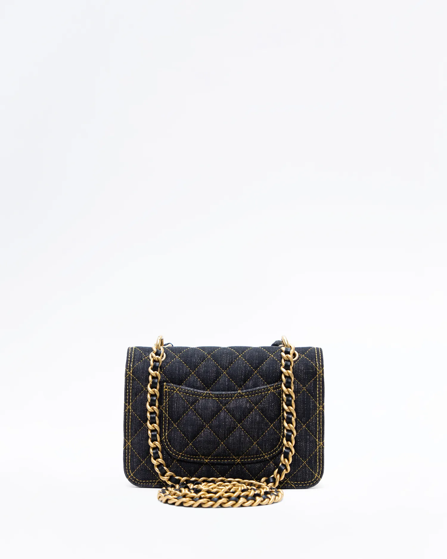 Denim Double You Mini Flap Bag