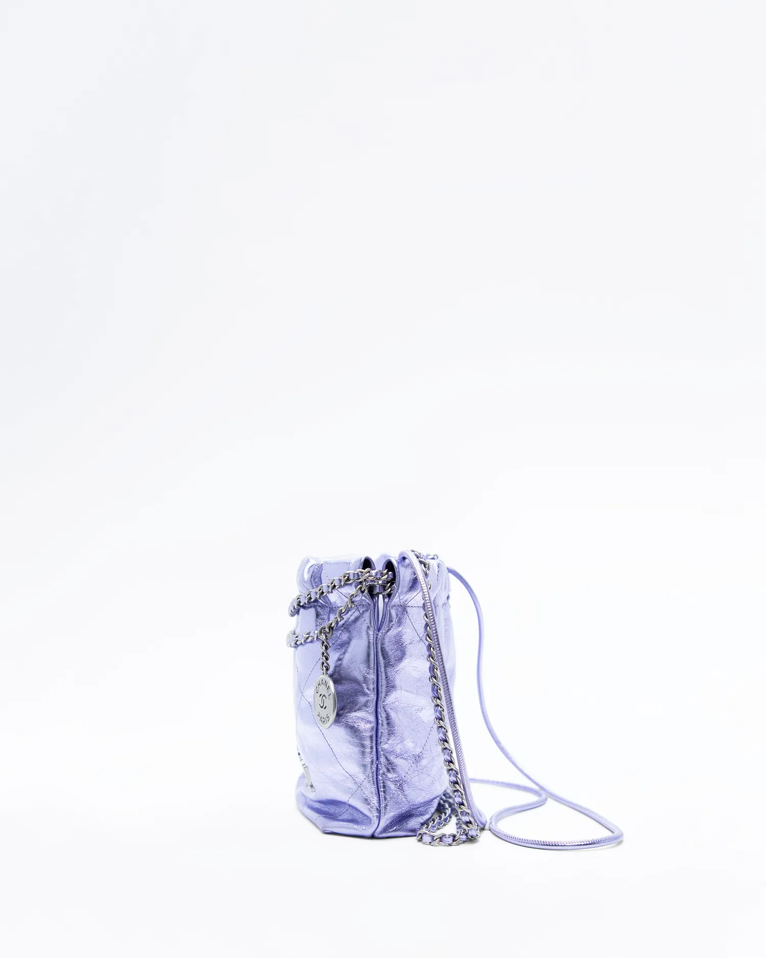 Metallic Chanel 22 Mini Handbag