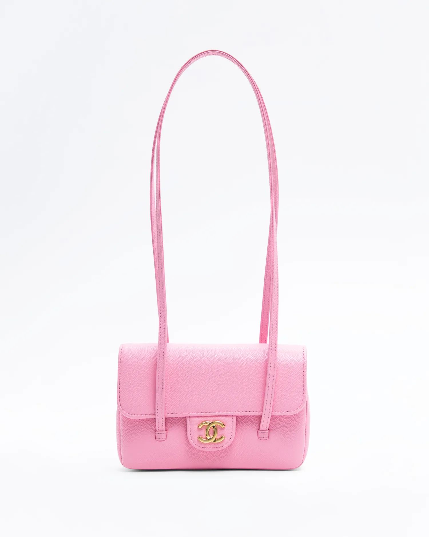 Caviar Preppy Coco Clutch with Strap
