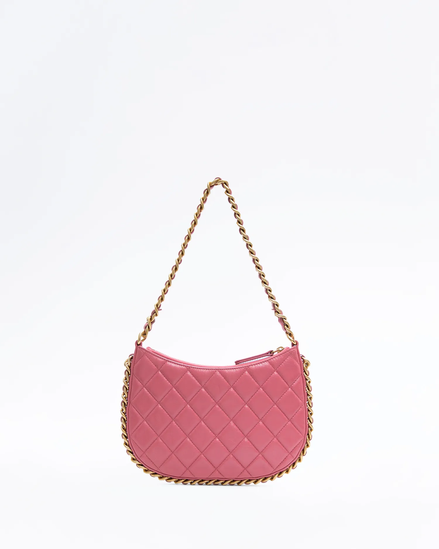 Lambskin Chain Around Hobo Bag