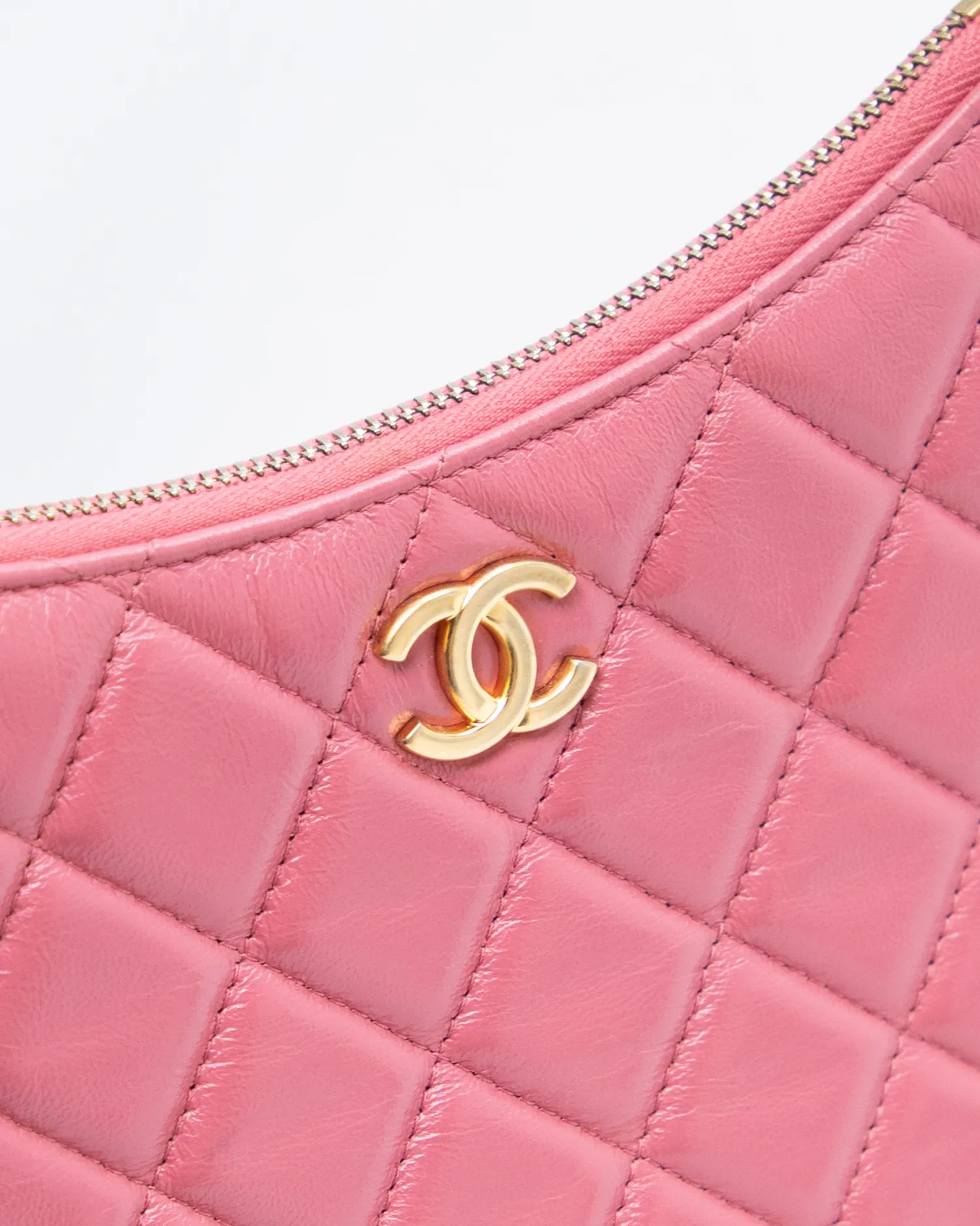 Lambskin Chain Around Hobo Bag