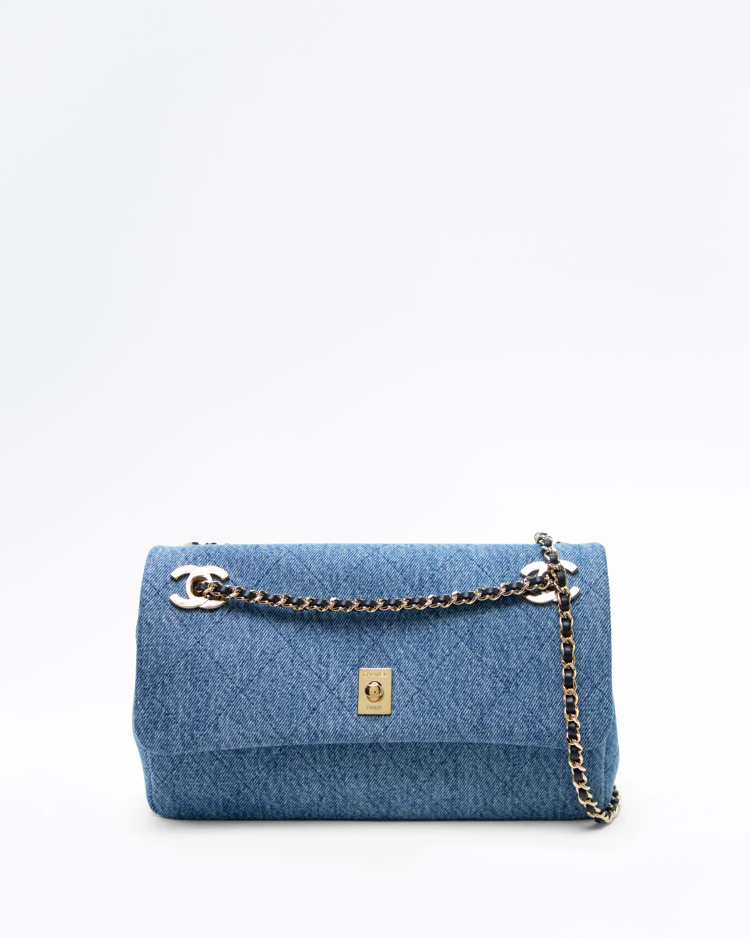 Denim Eyes On You Flap Bag