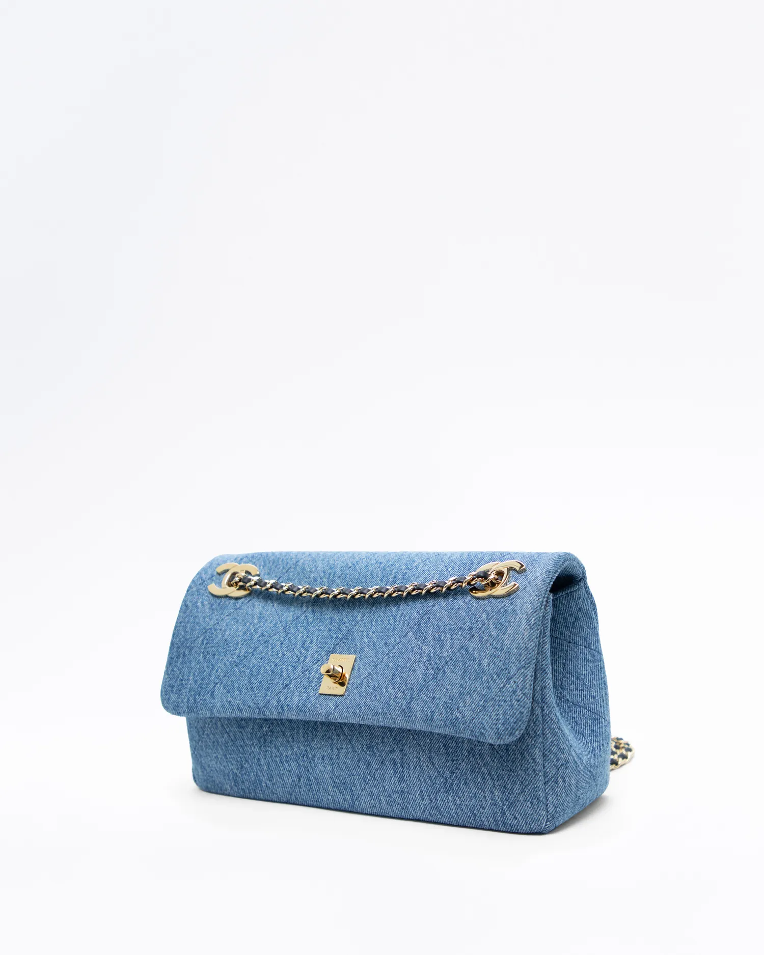 Denim Eyes On You Flap Bag
