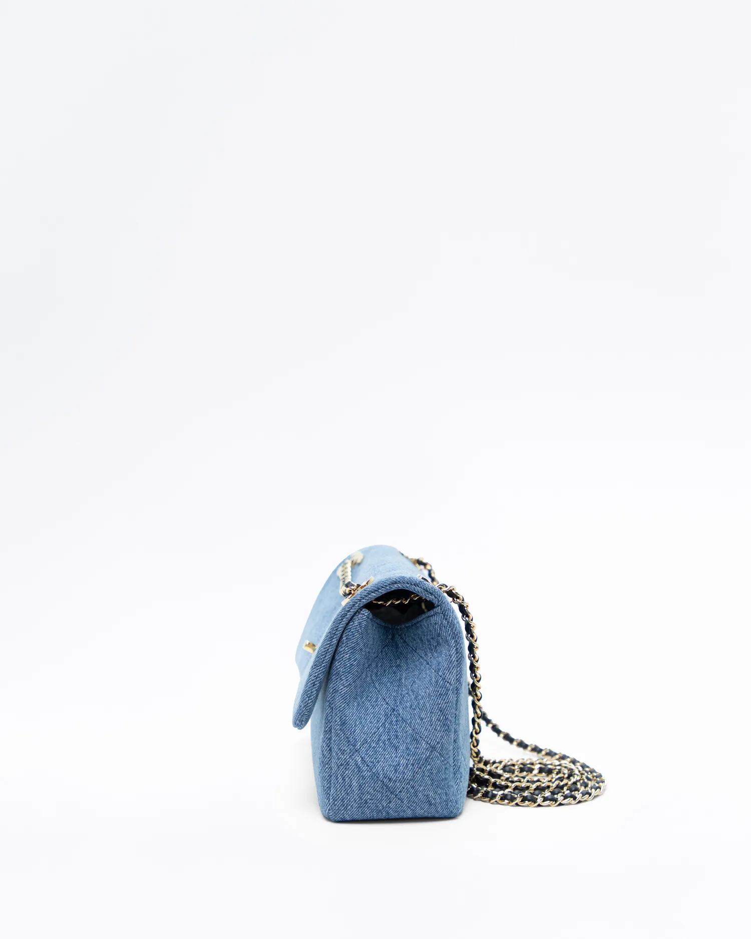 Denim Eyes On You Flap Bag