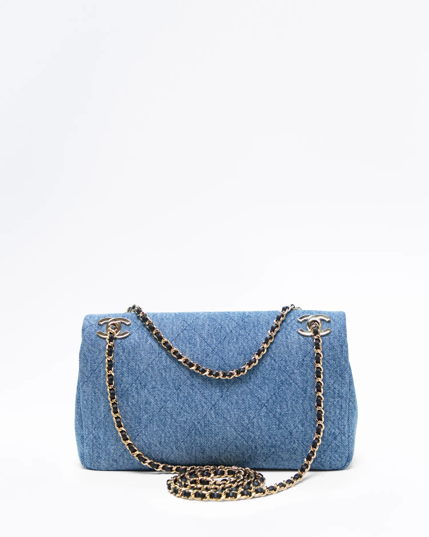 Denim Eyes On You Flap Bag