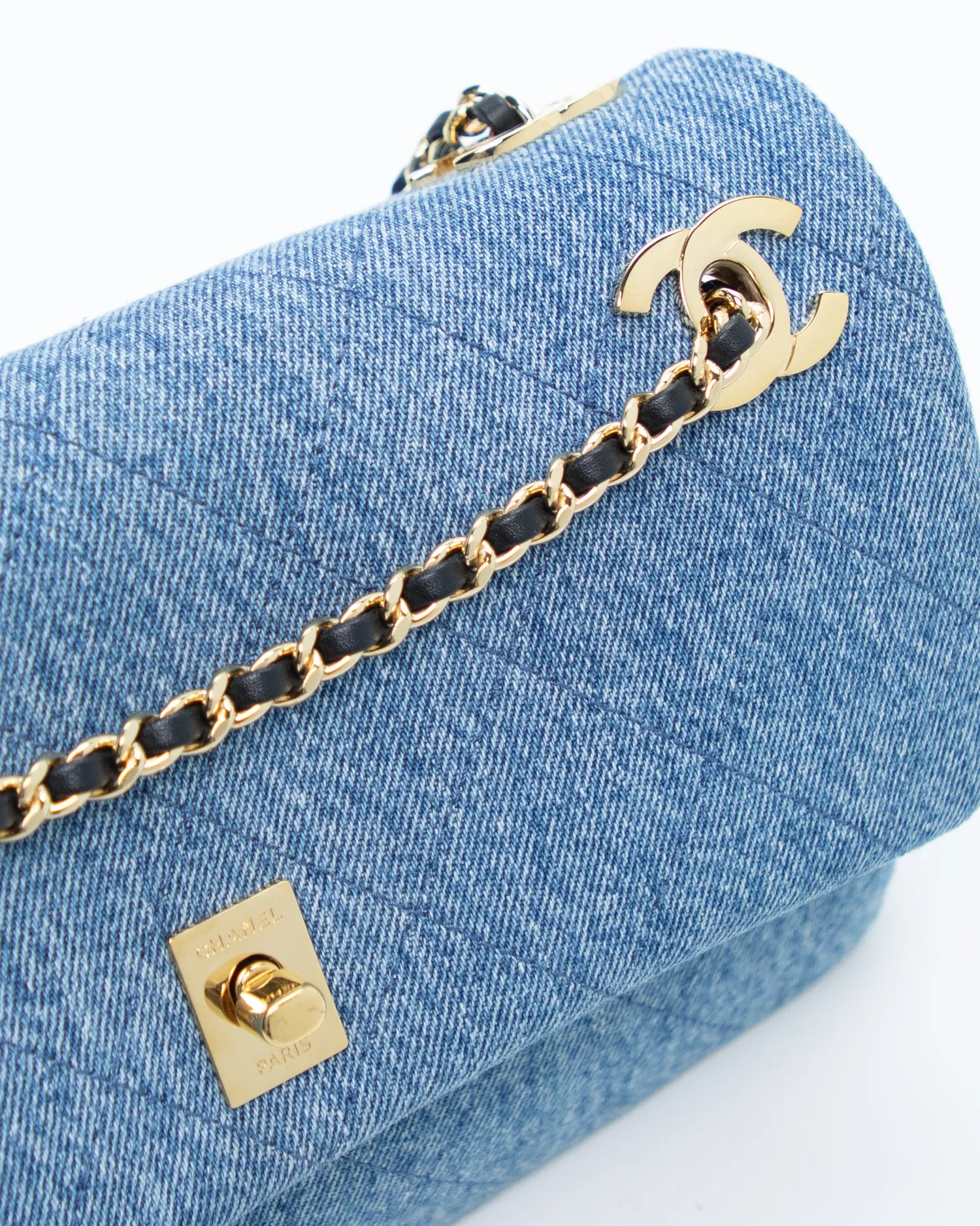 Denim Eyes On You Flap Bag