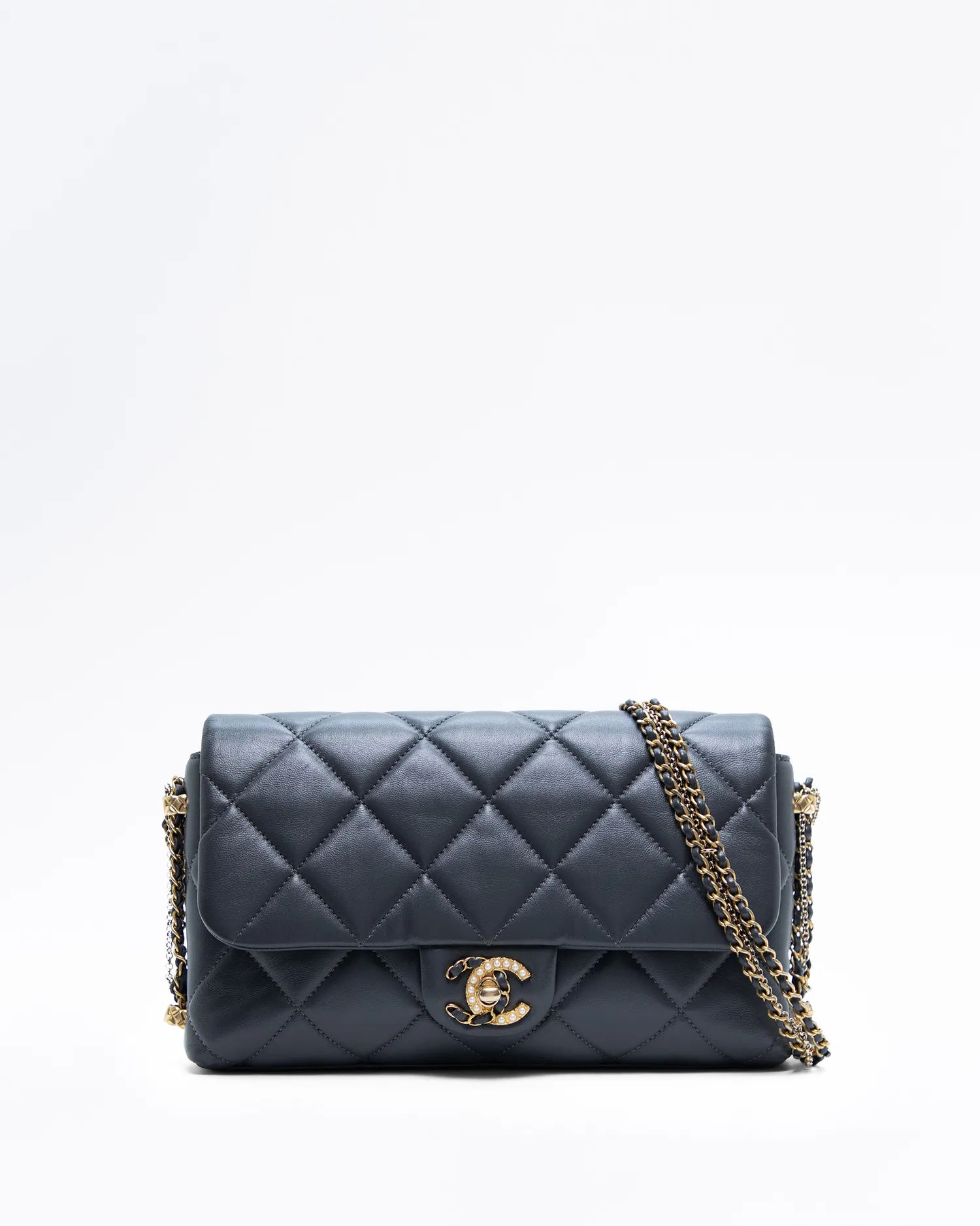 Lambskin Crush On Chains Flap Bag
